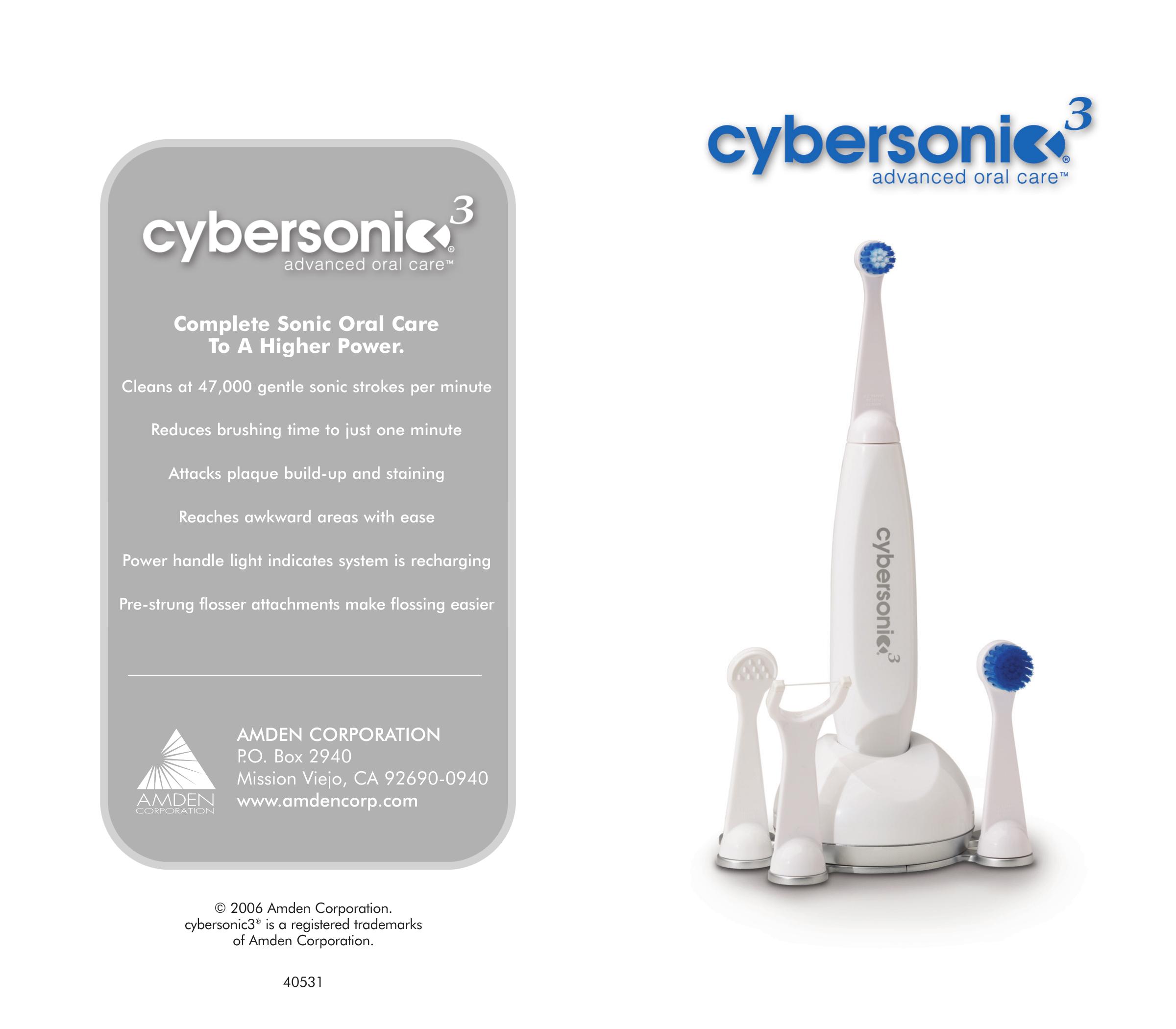 Cybersonic Power Toothbrush Electric Toothbrush User Manual