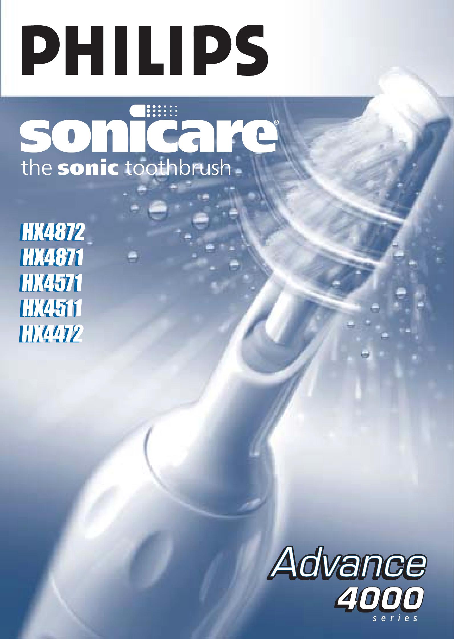 Sonicare HX4472 Electric Toothbrush User Manual