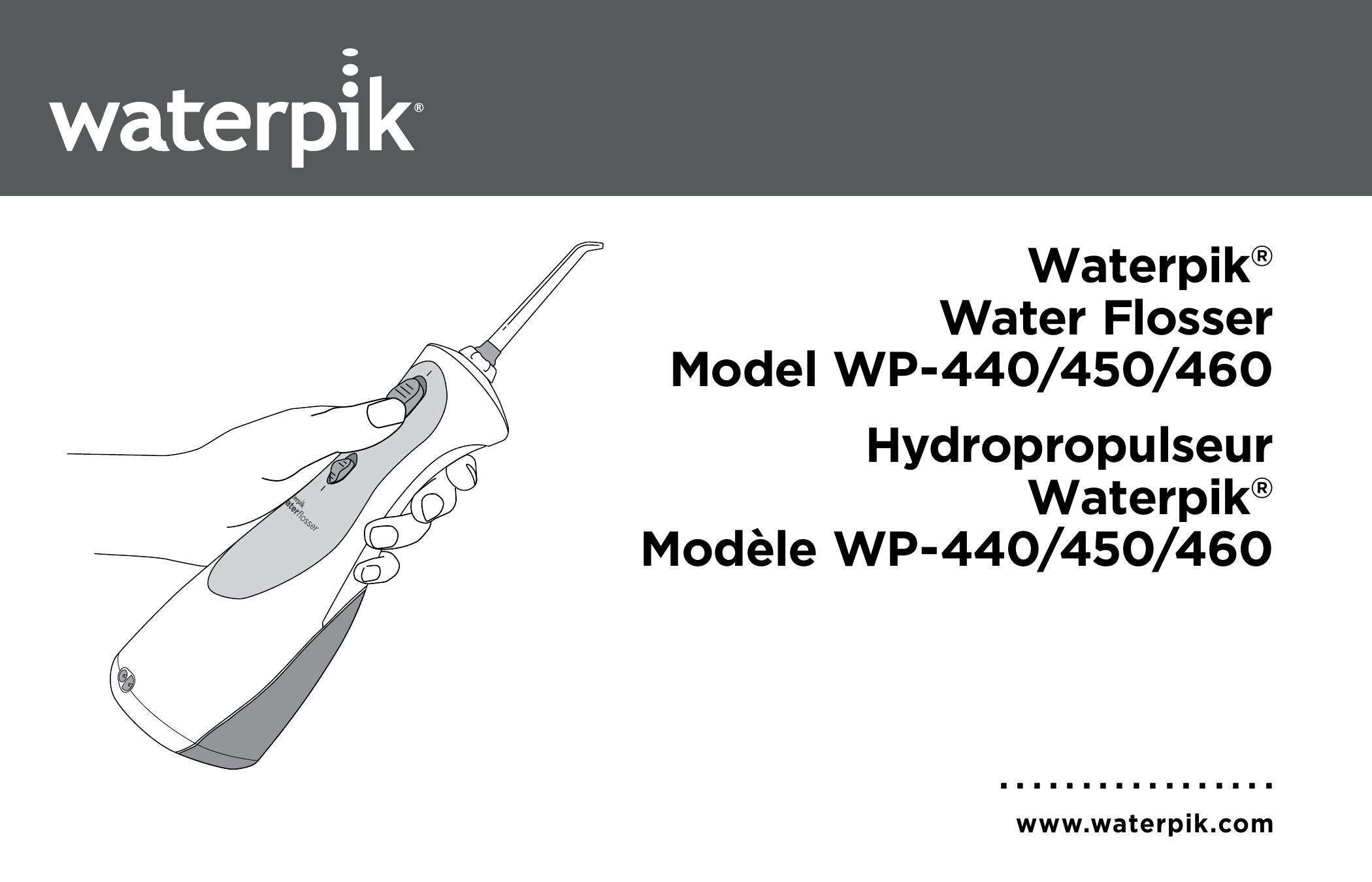 Waterpik Technologies WP-440 Electric Toothbrush User Manual