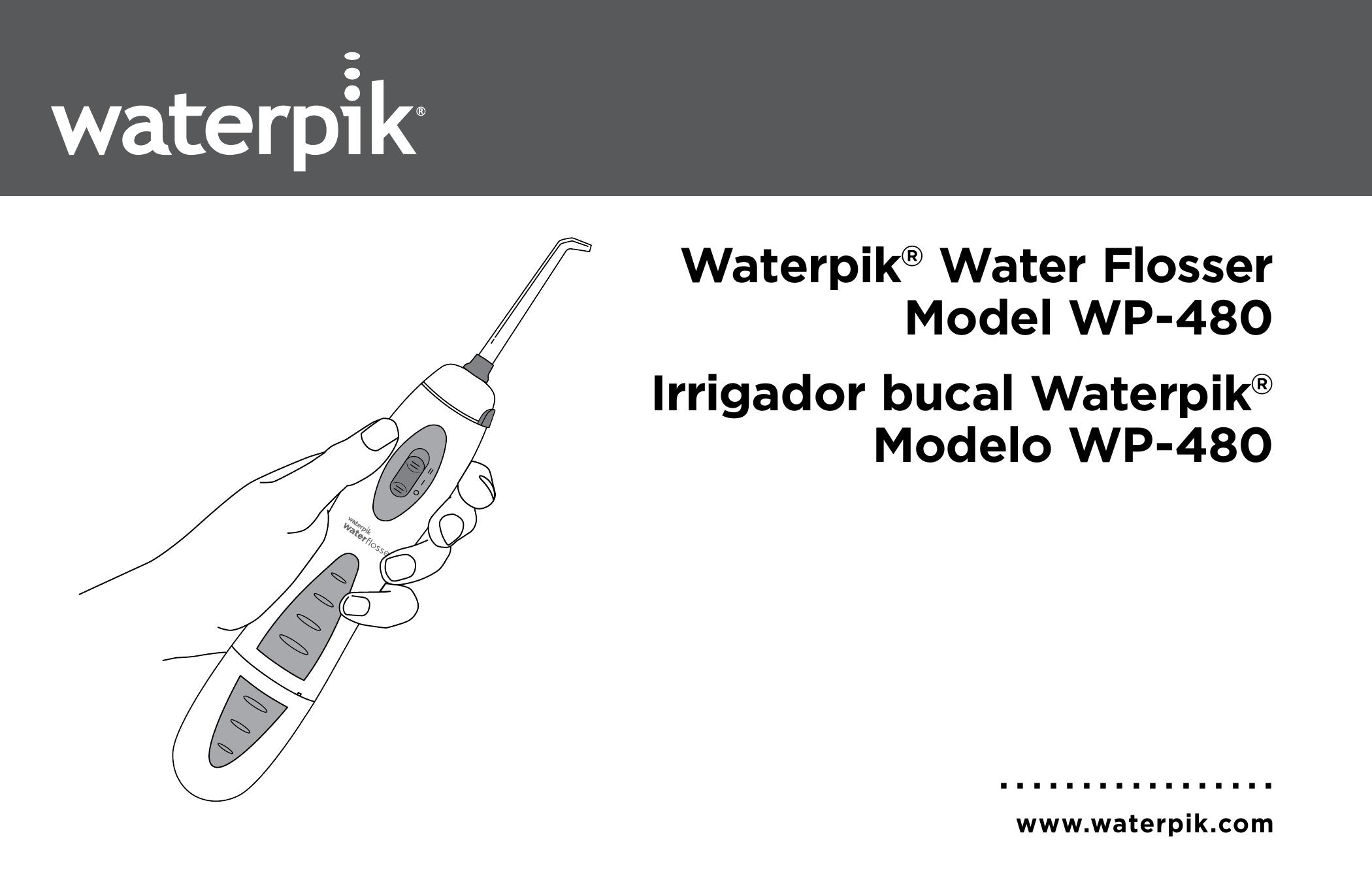 Waterpik Technologies WP-480 Electric Toothbrush User Manual