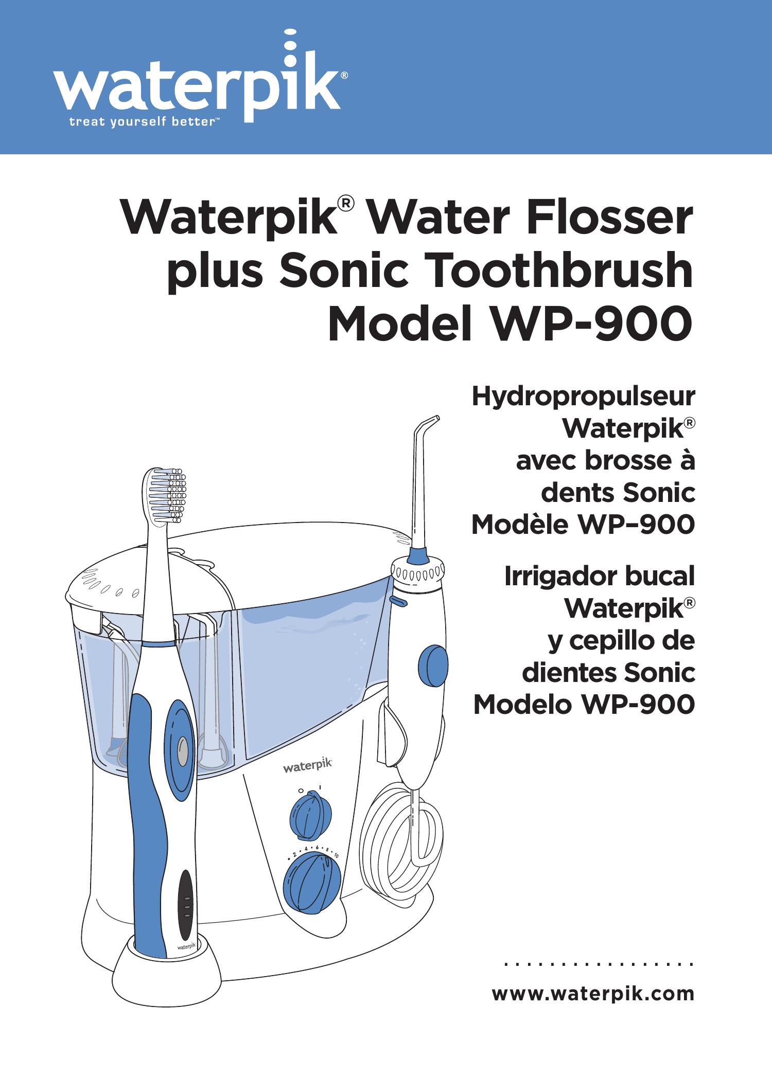 Waterpik Technologies wp-900 Electric Toothbrush User Manual