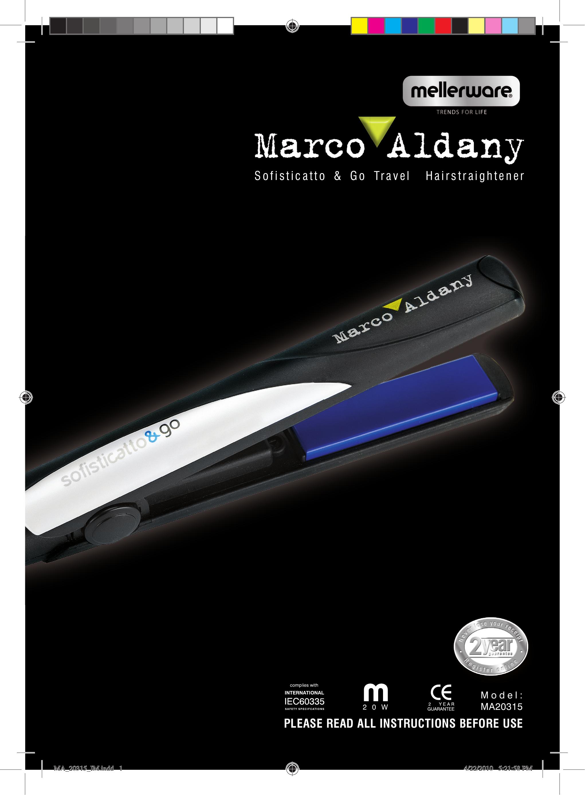 Mellerware MA203152 0 W Hair Care Product User Manual