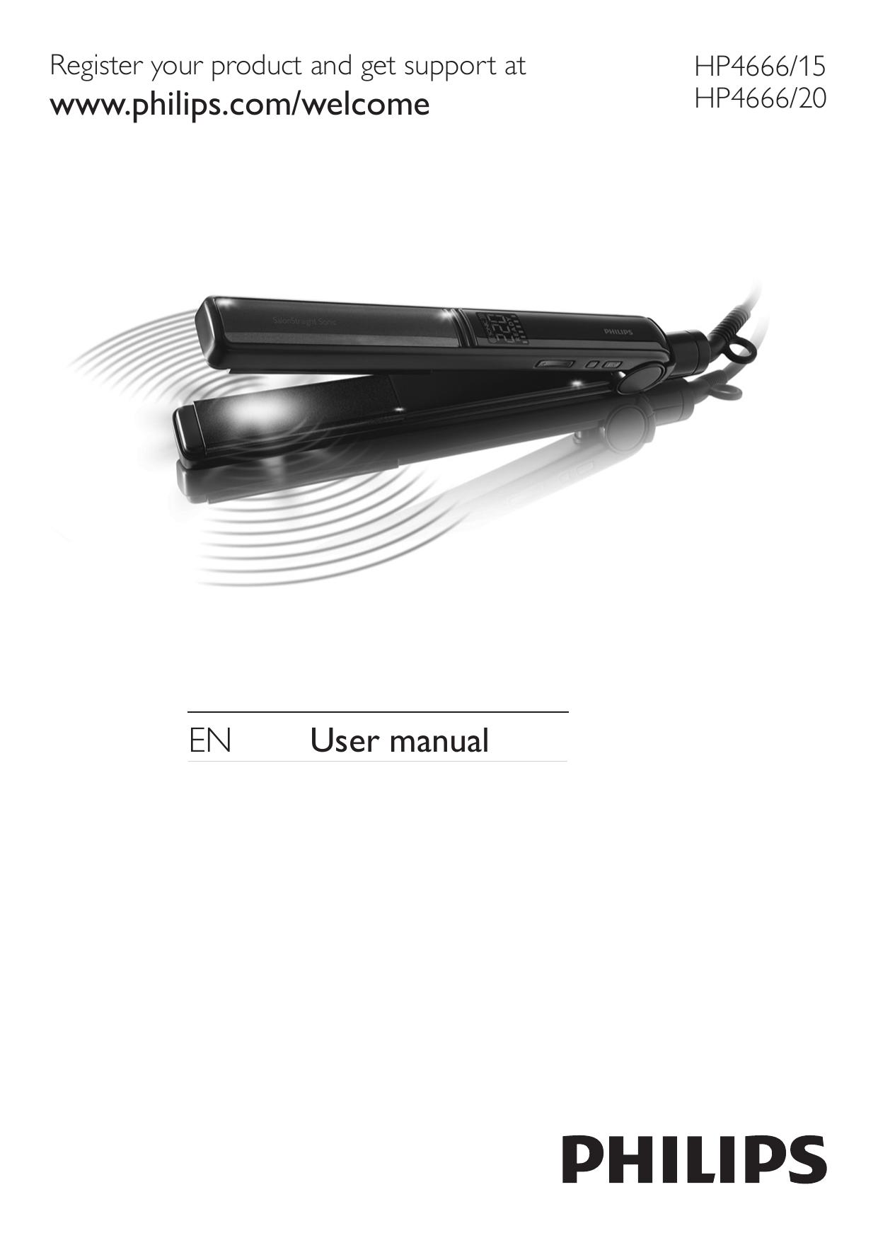 Philips HP4666/15 Hair Care Product User Manual