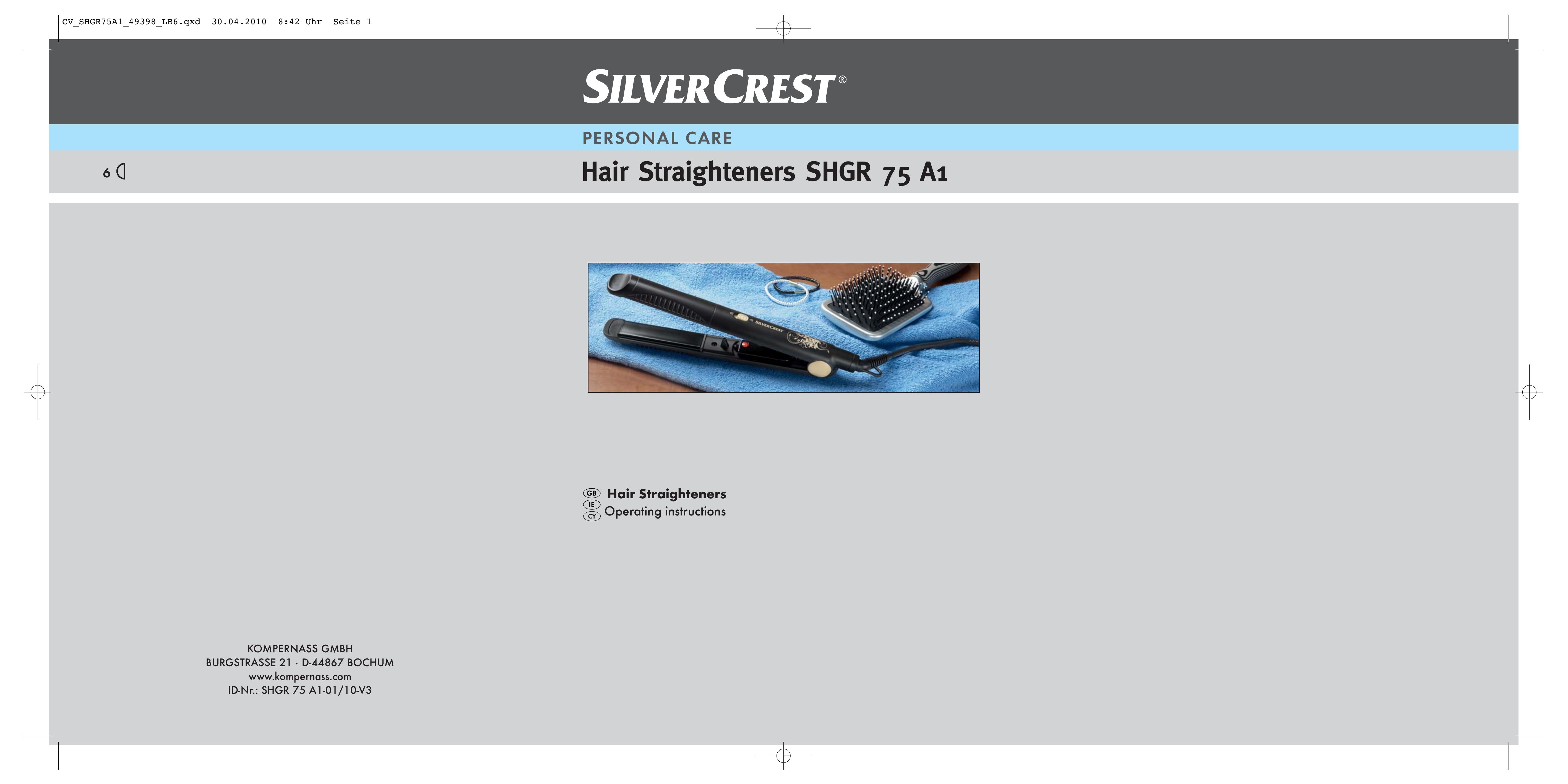 Silvercrest SHGR 75 A1 Hair Care Product User Manual