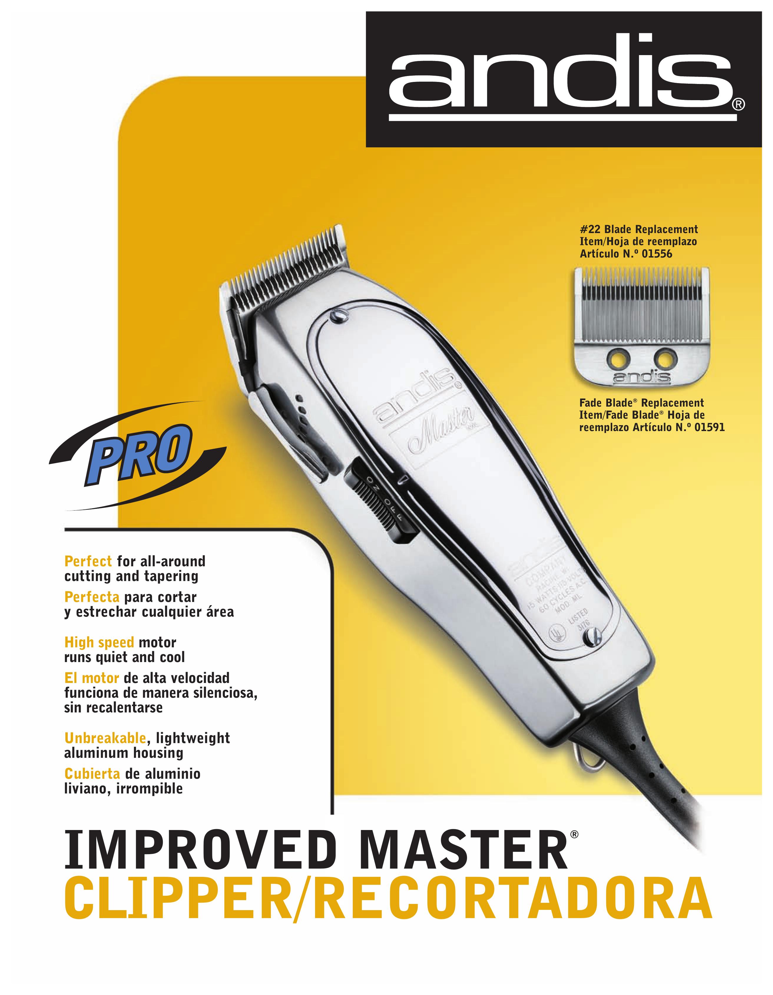 Andis Company 01557 Hair Clippers User Manual