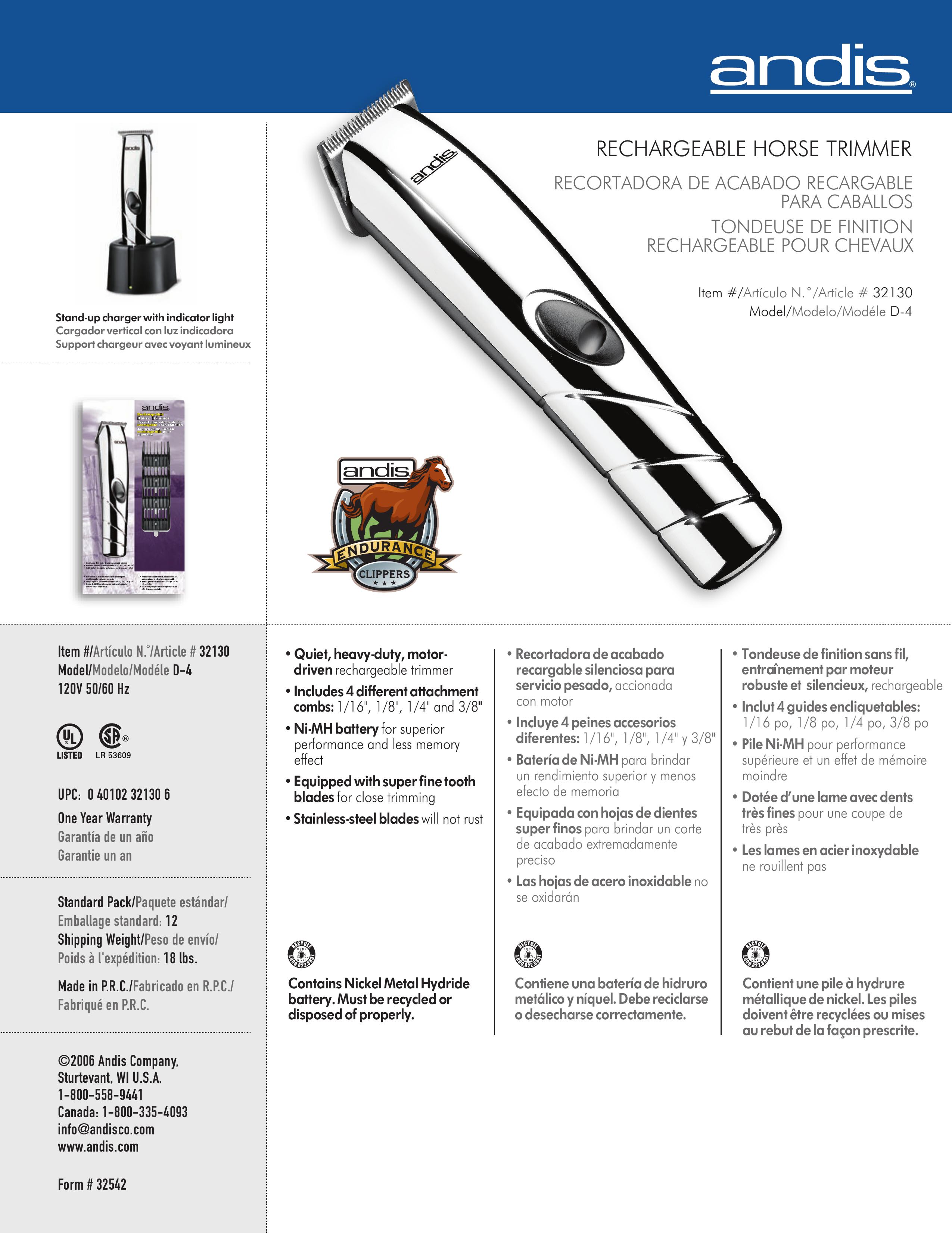 Andis Company 32130 Hair Clippers User Manual