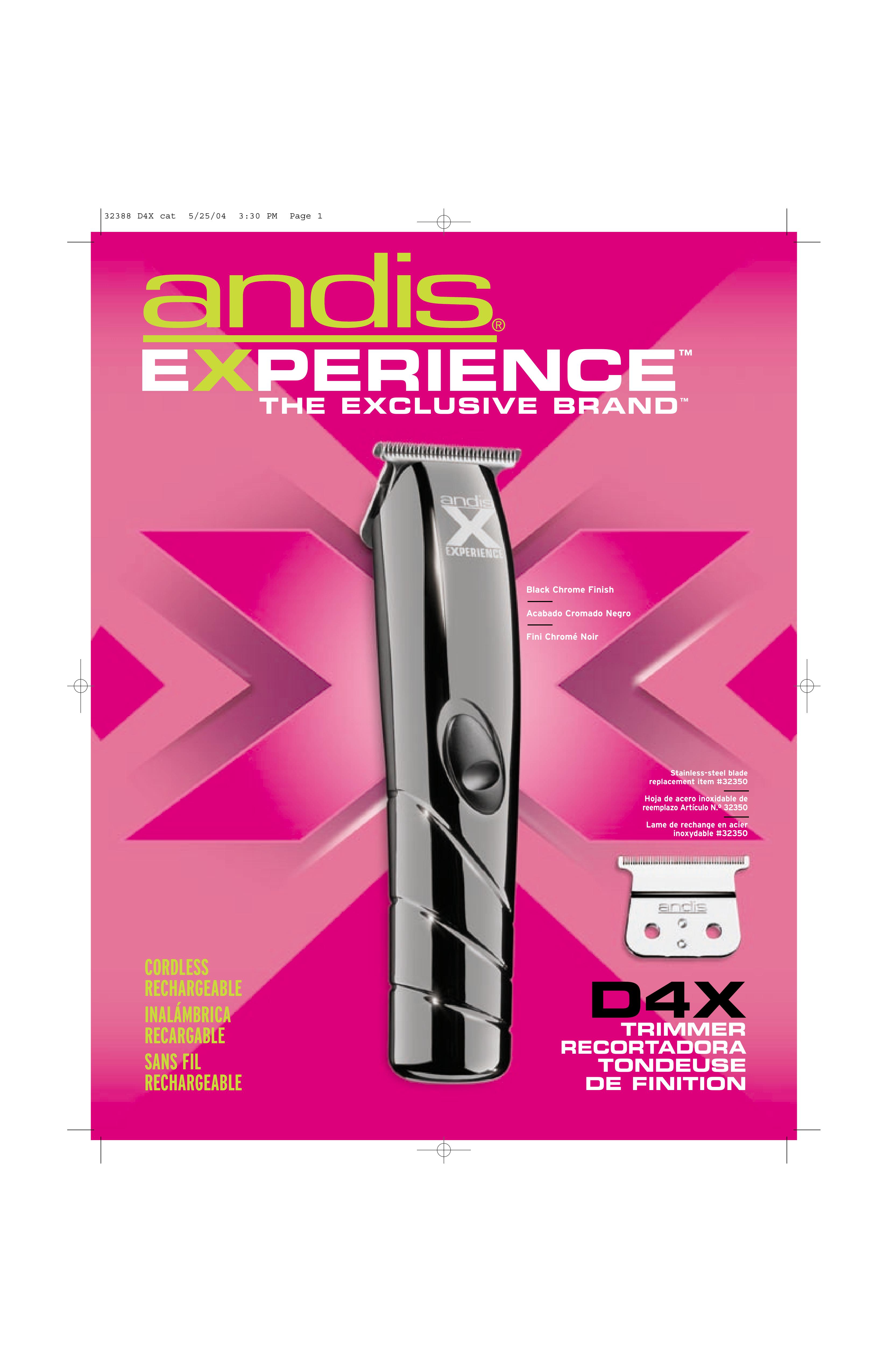 Andis Company D4X Hair Clippers User Manual