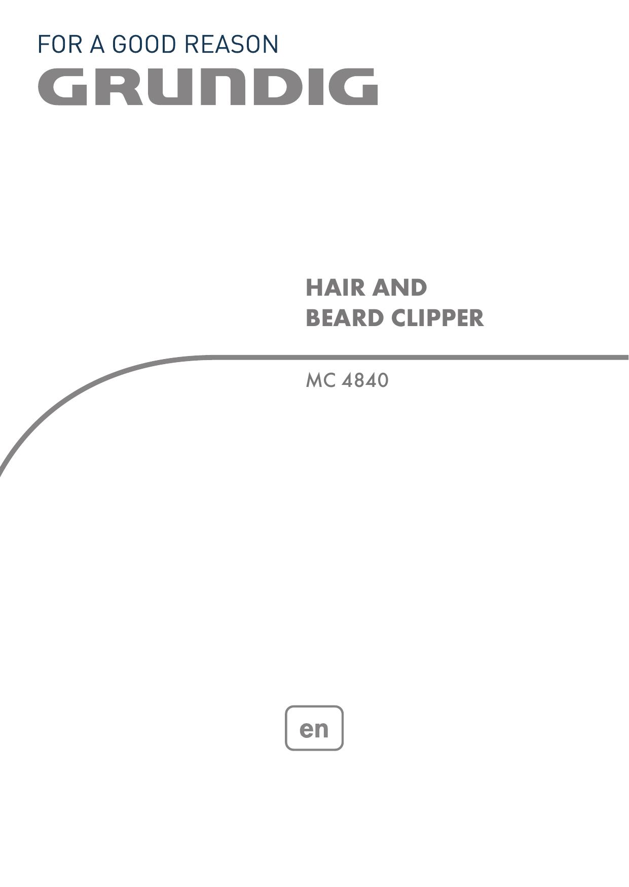 Grundig MC 4840 Hair Clippers User Manual
