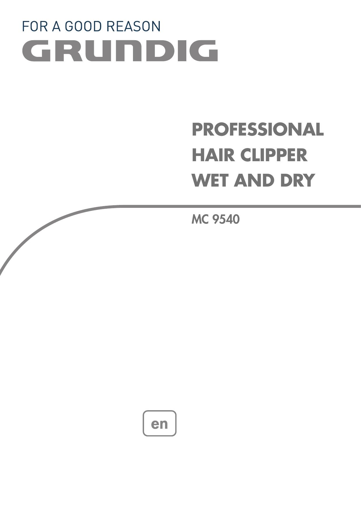 Grundig MC9540 Hair Clippers User Manual