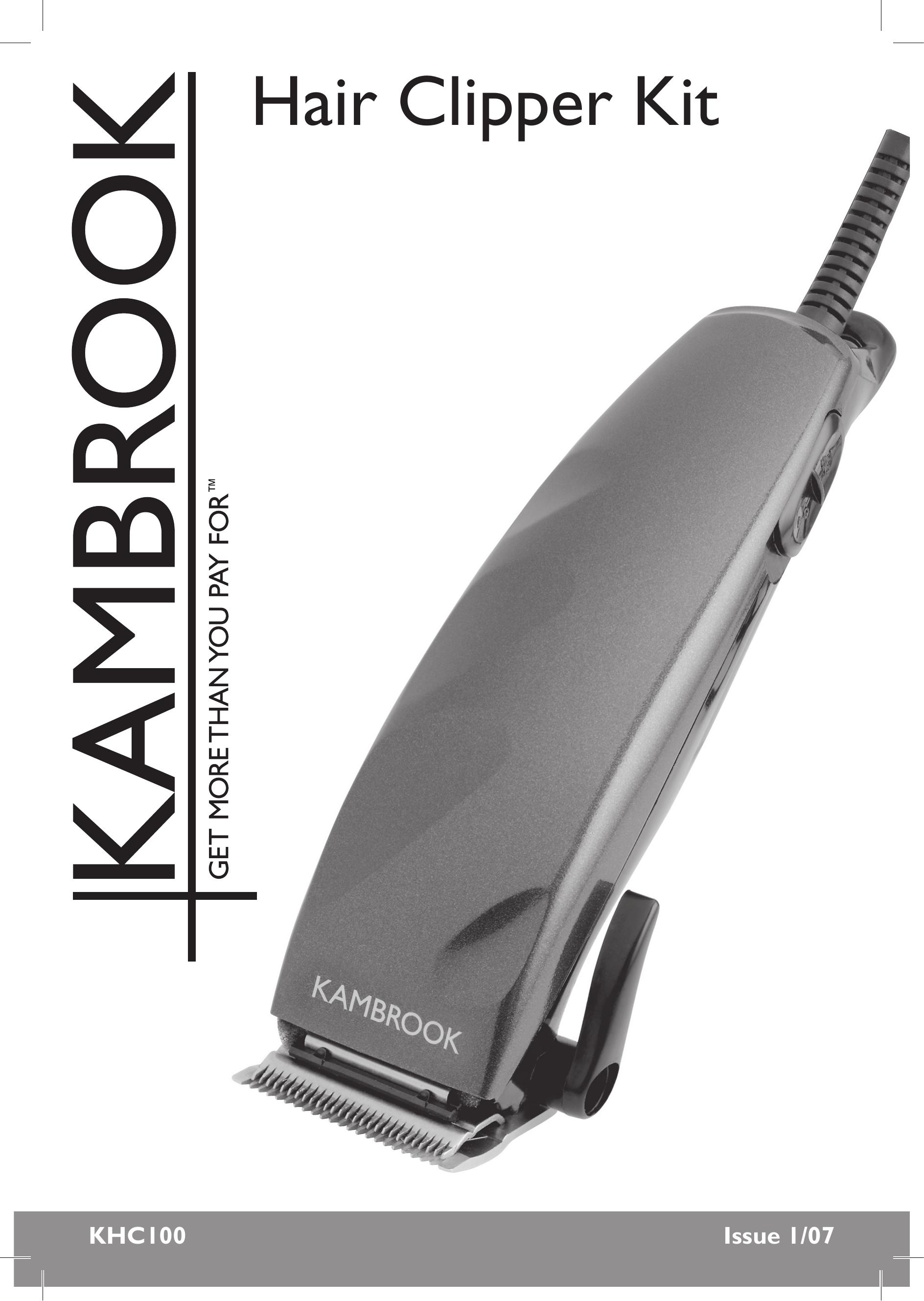 Kambrook KHC100 Hair Clippers User Manual