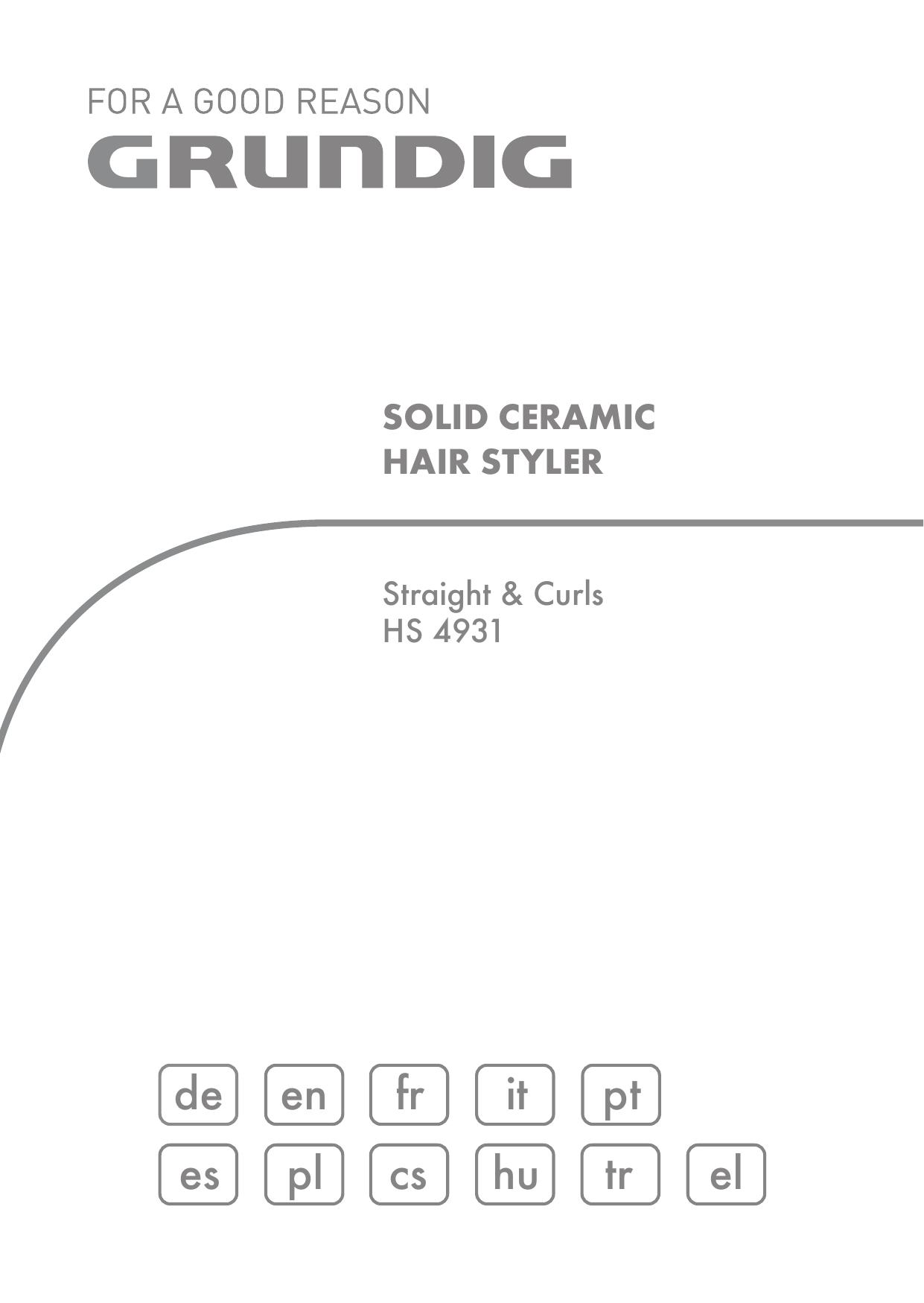 Grundig HS4931 Hair Dryer User Manual