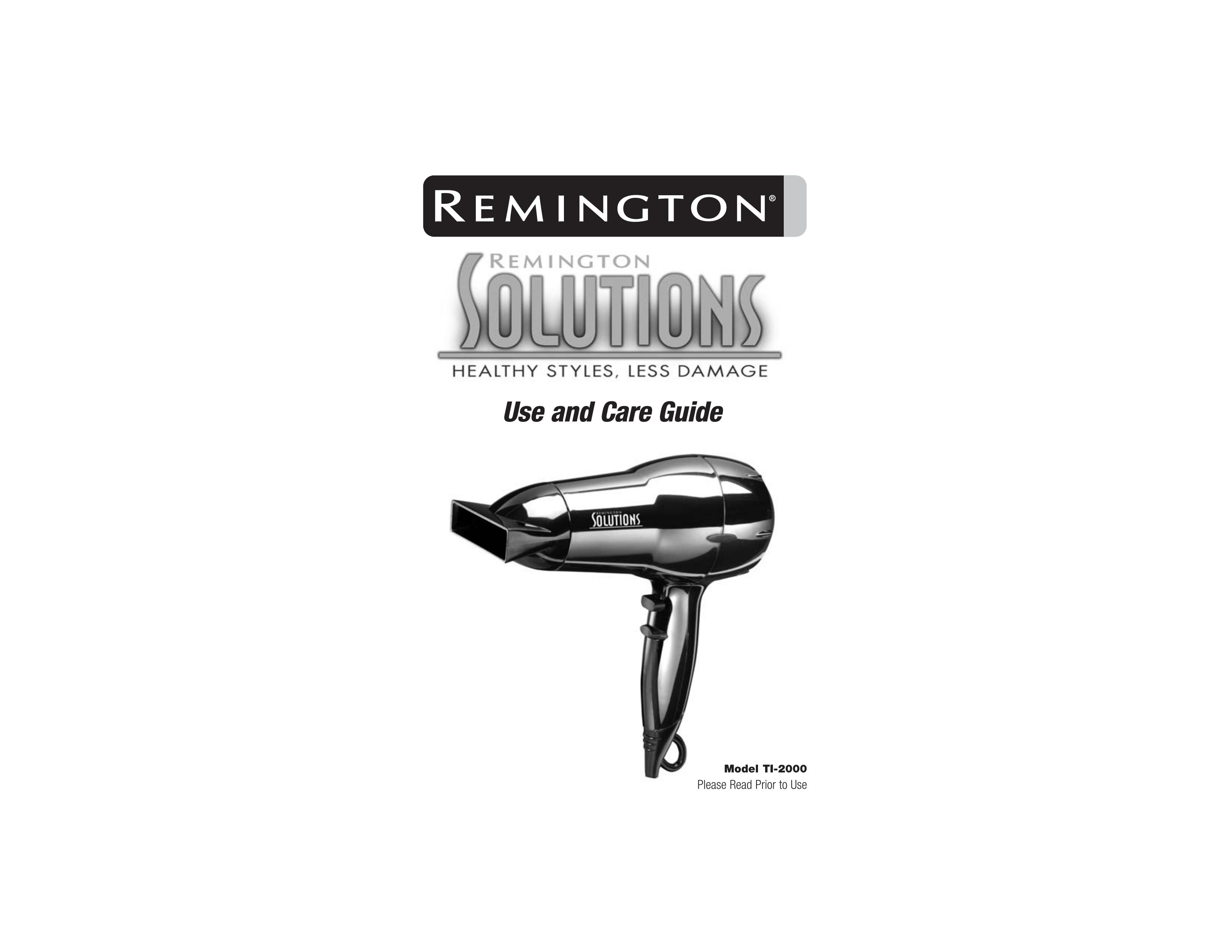 Remington TI-2000 Hair Dryer User Manual