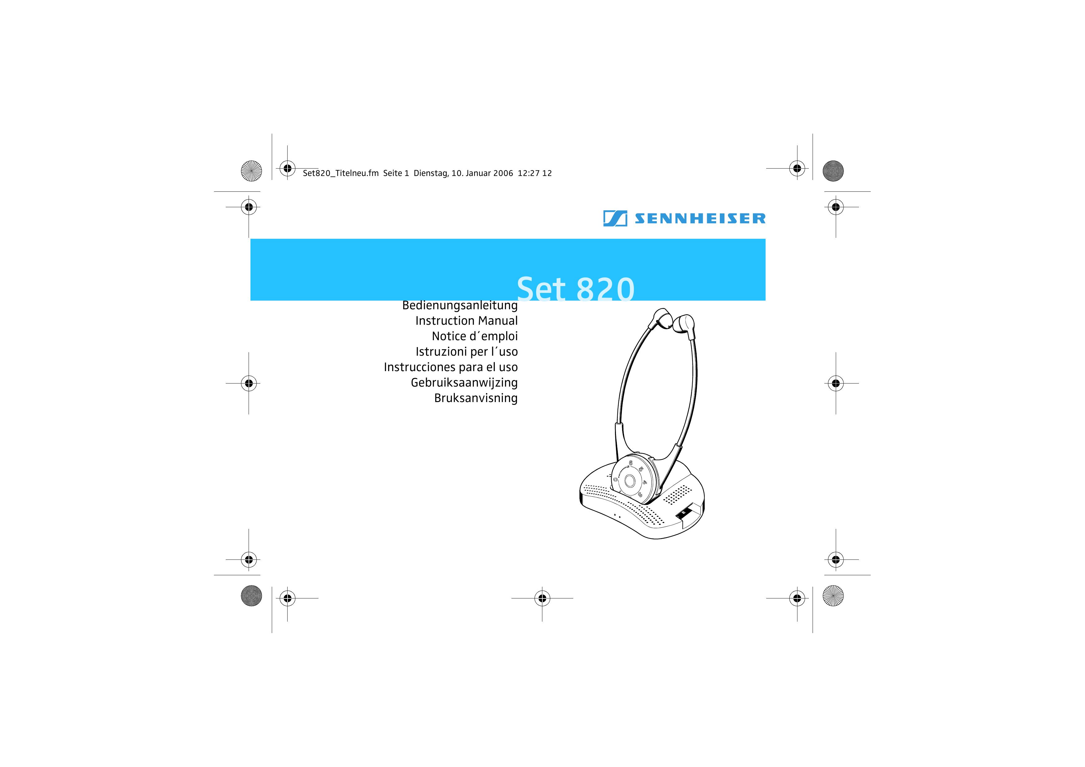 Sennheiser Set 820 Hearing Aid User Manual