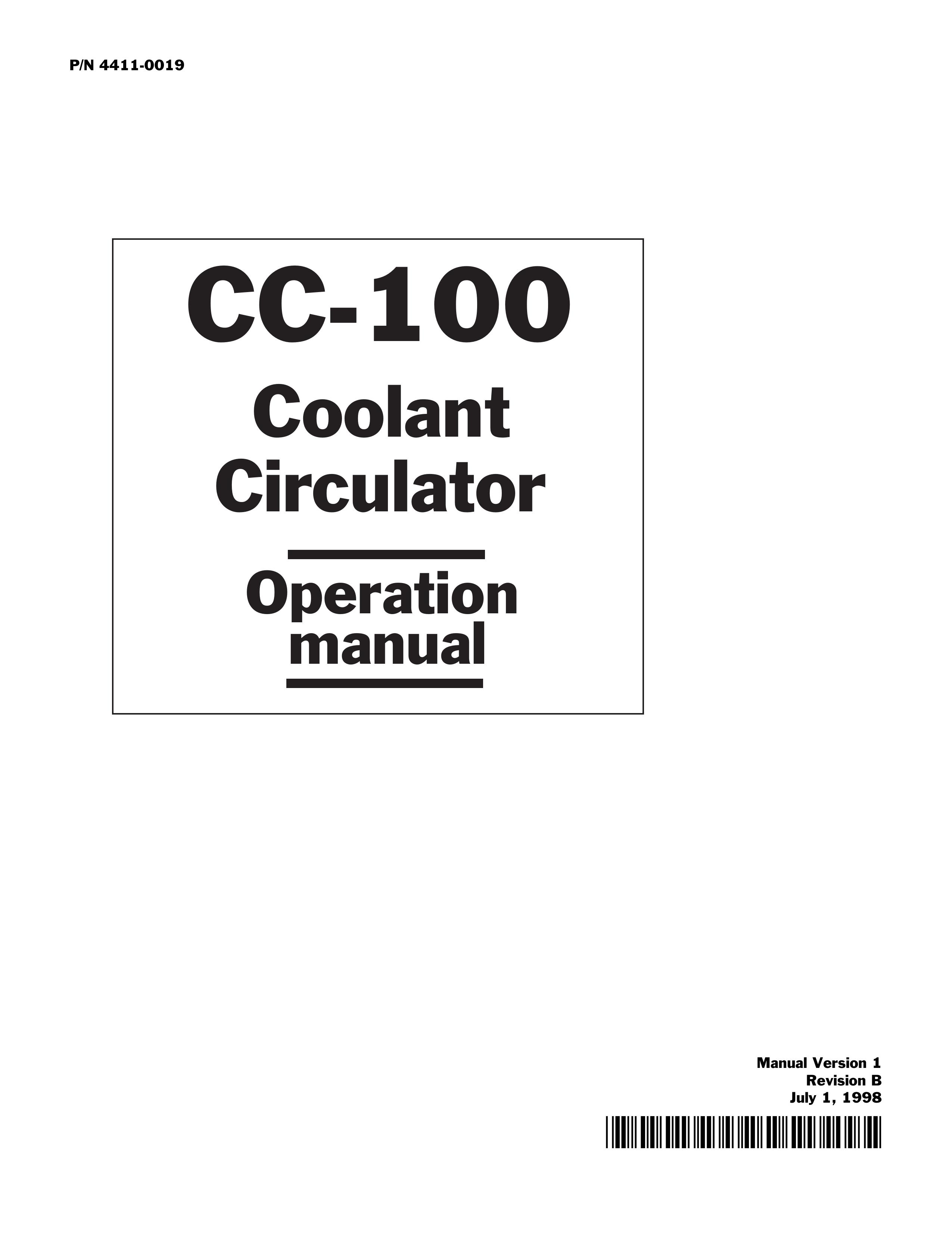 Princeton 4411-0019 Home Dialysis Equipment User Manual