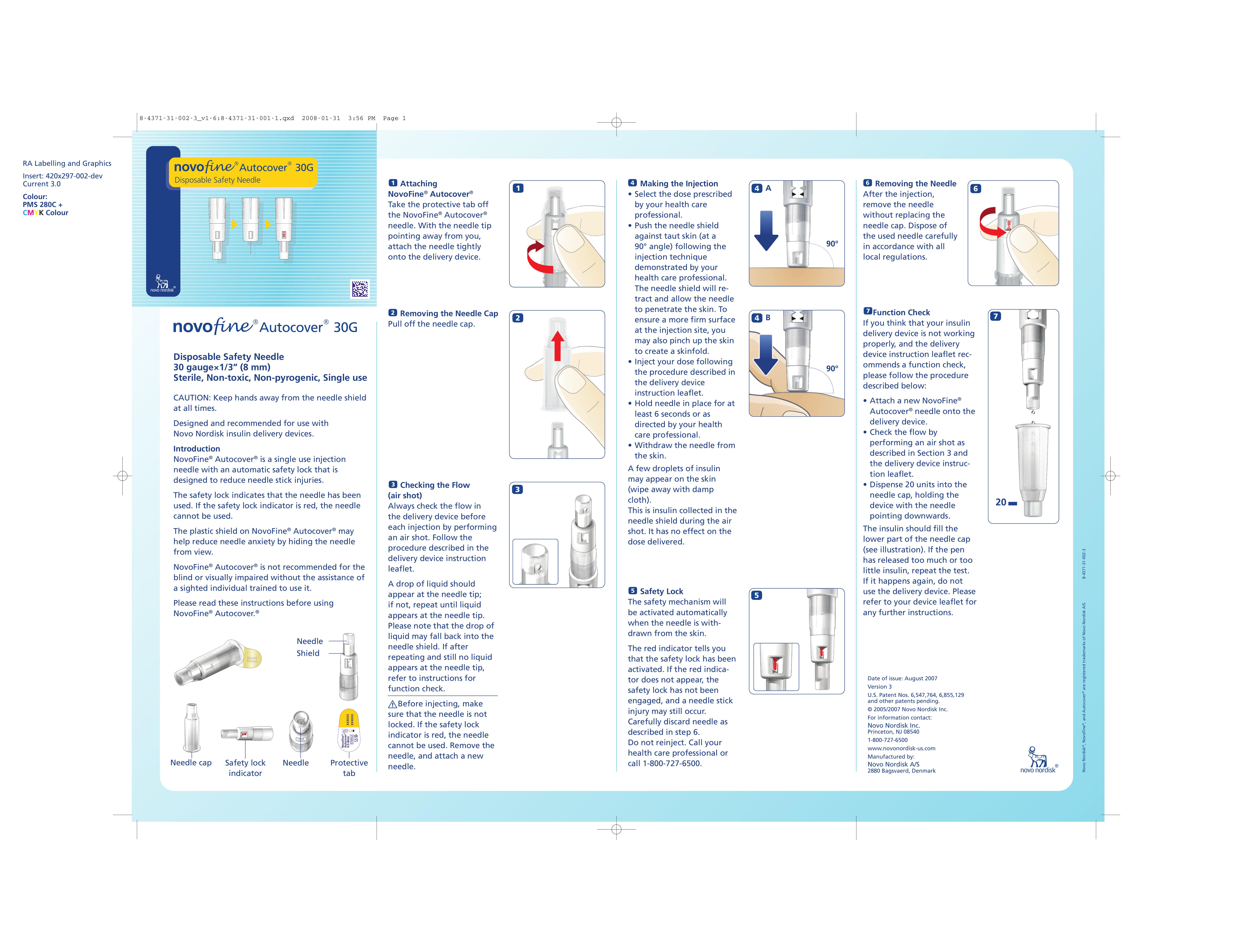 Novo Nordisk 30G Insulin Pen User Manual