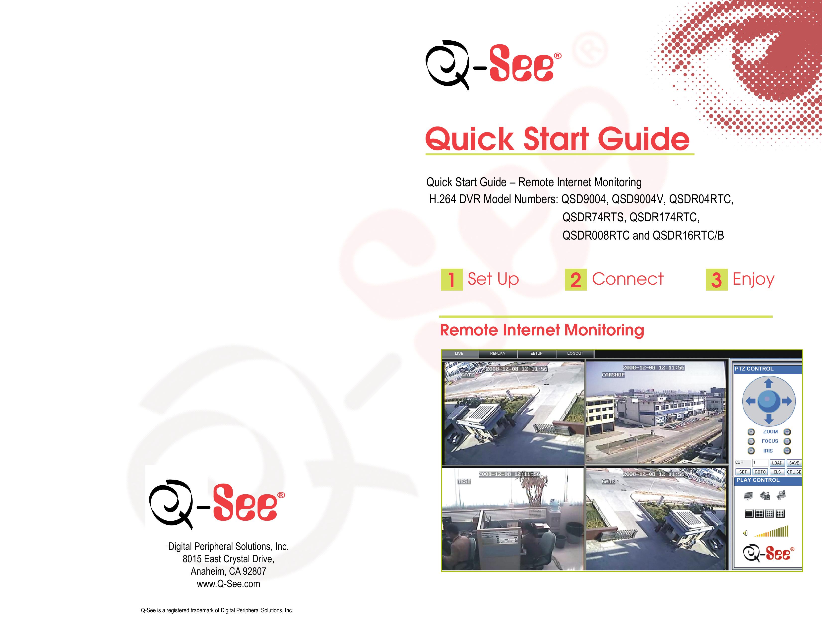 Q-See QSDR174RTX Medical Alarms User Manual