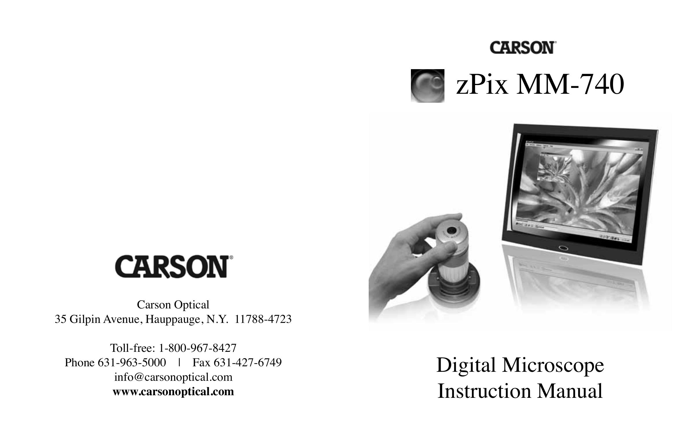 Carson Optical MM-740 Microscope & Magnifier User Manual