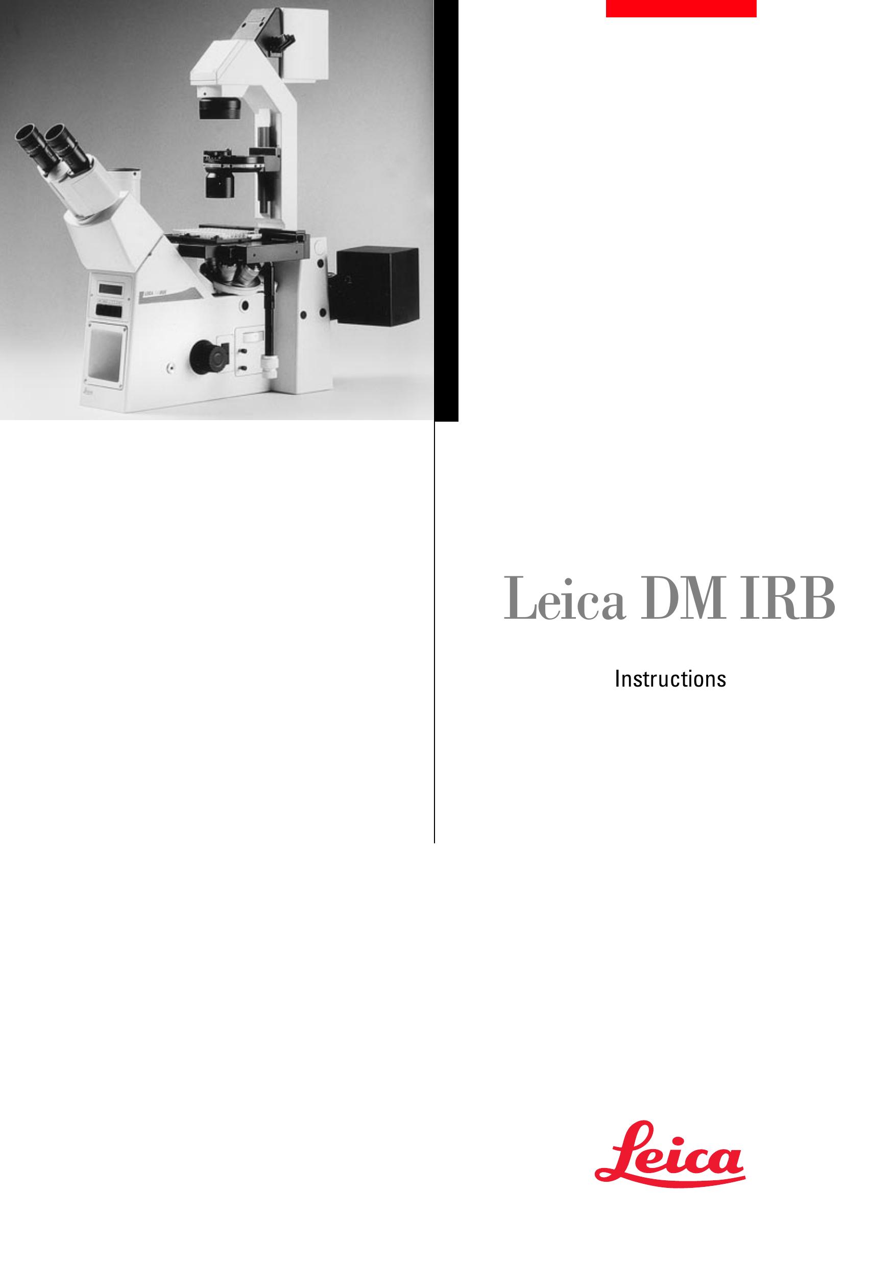 Leica DM IRB Microscope & Magnifier User Manual