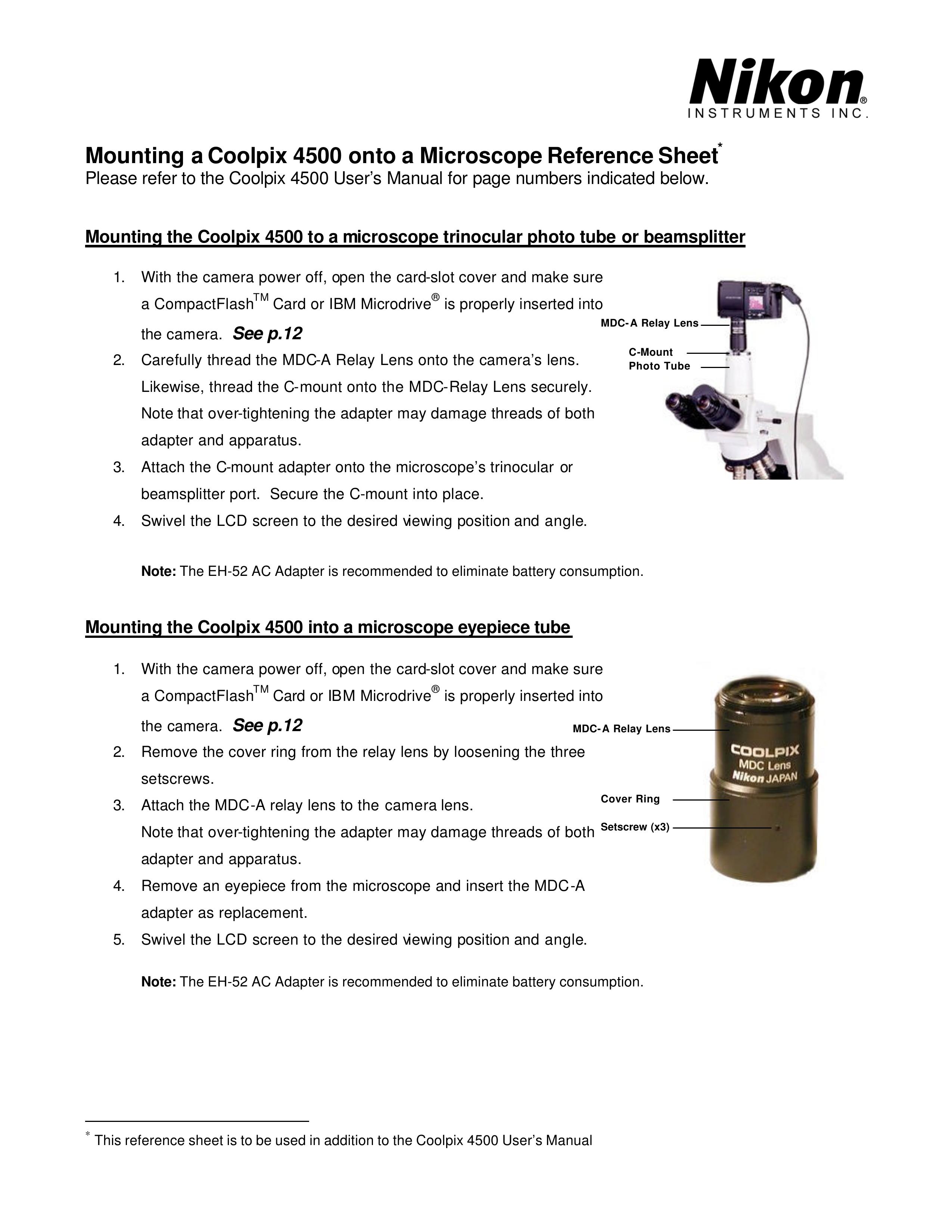 Nikon 4500 Microscope & Magnifier User Manual