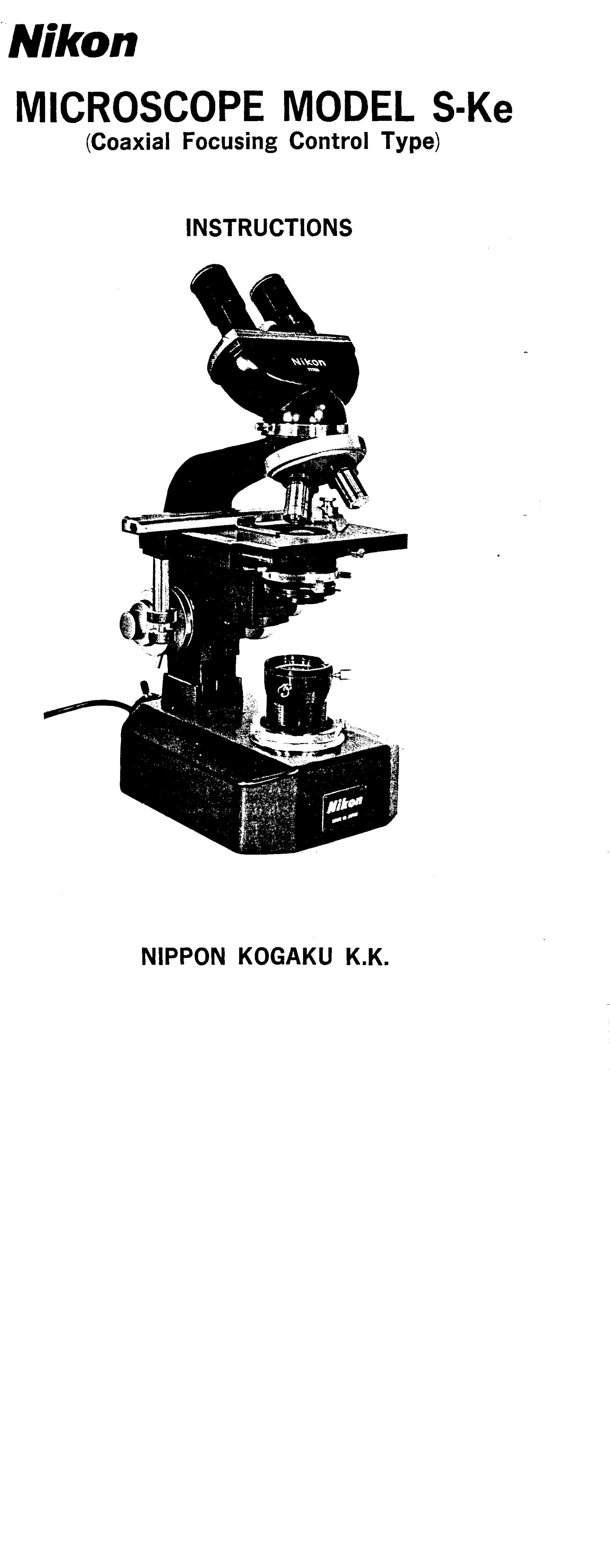 Nikon S-Ke Microscope & Magnifier User Manual