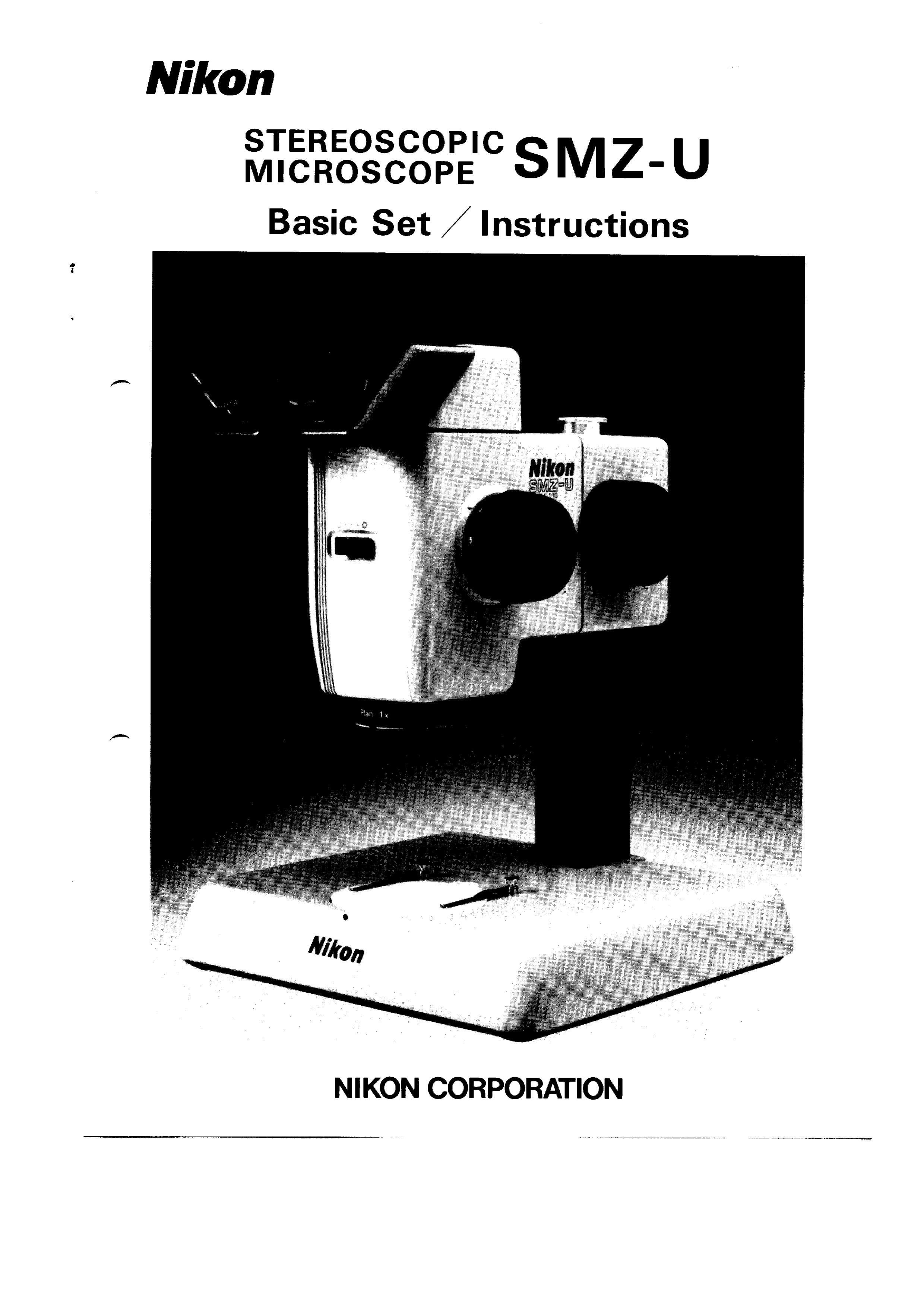Nikon SMZ-U Microscope & Magnifier User Manual