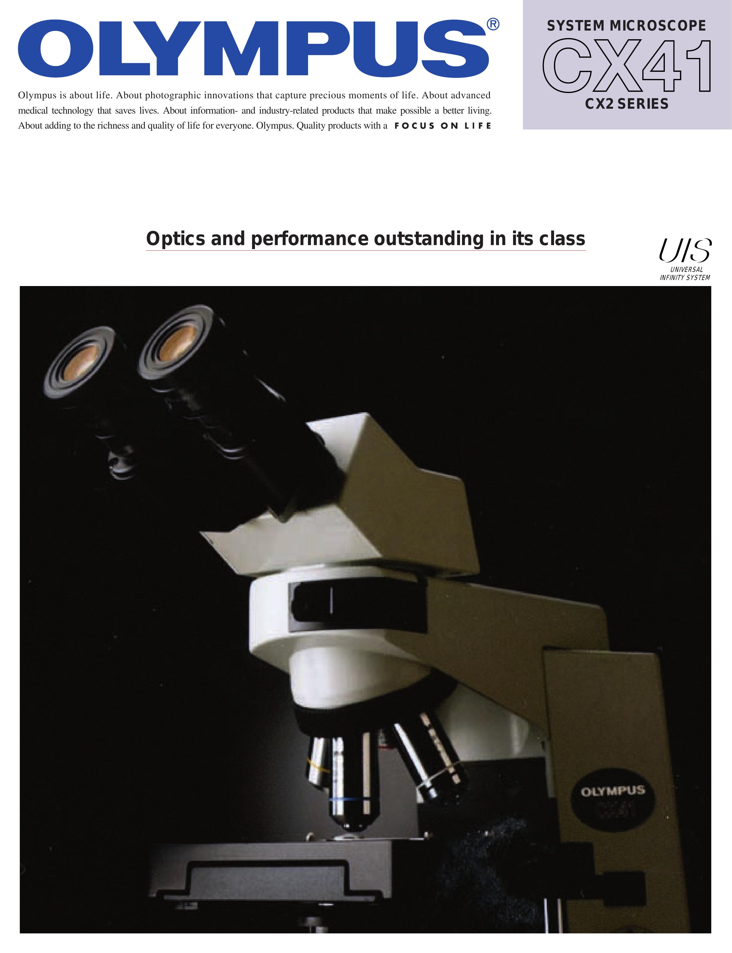 Olympus CX41 Microscope & Magnifier User Manual