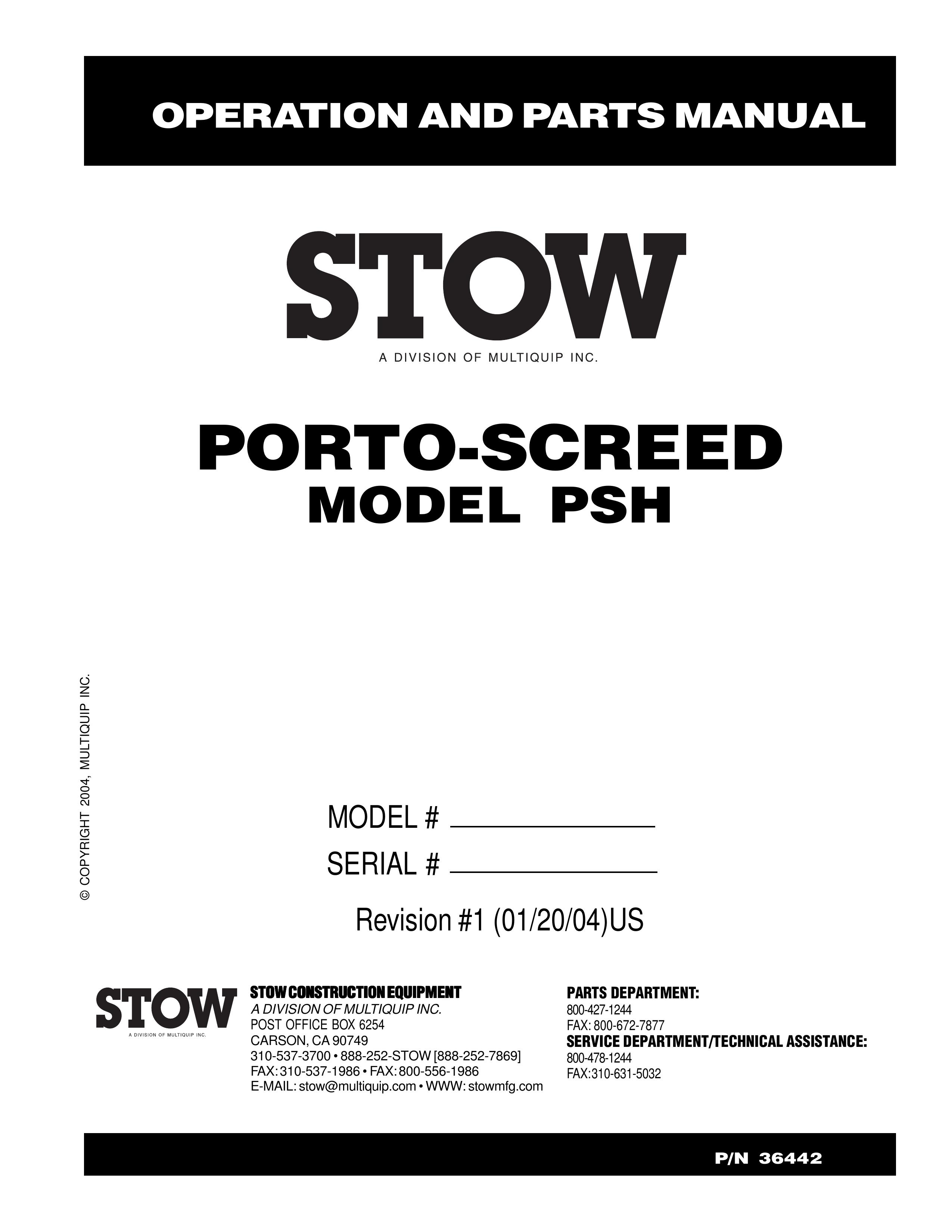Stow PSH Microscope & Magnifier User Manual