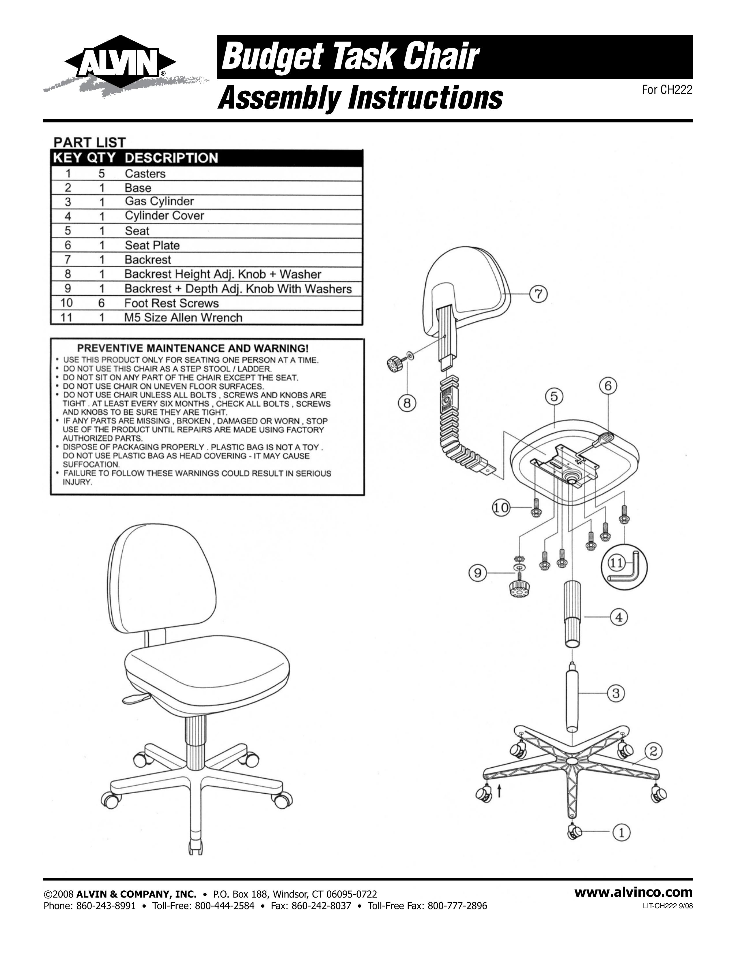 Alvin CH222 Mobility Aid User Manual