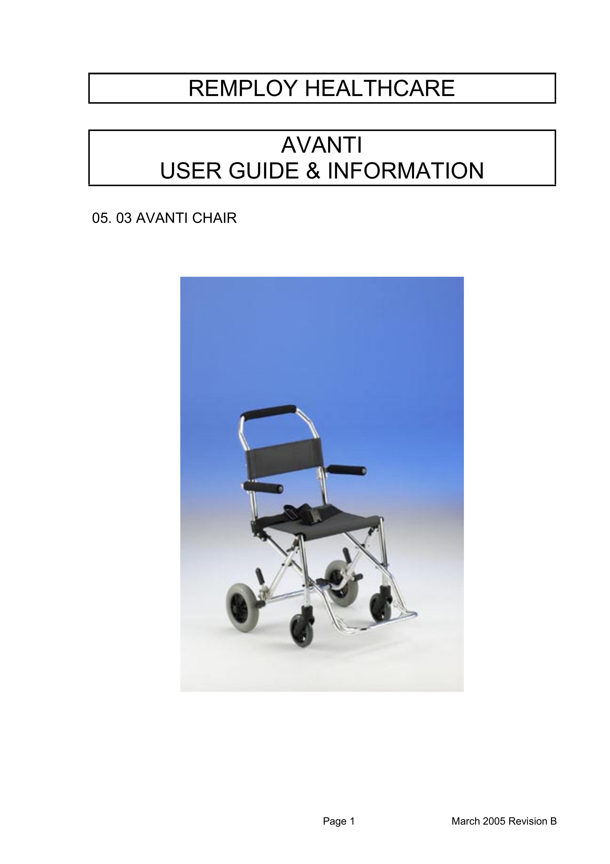 Avanti AVANTI CHAIR Mobility Aid User Manual