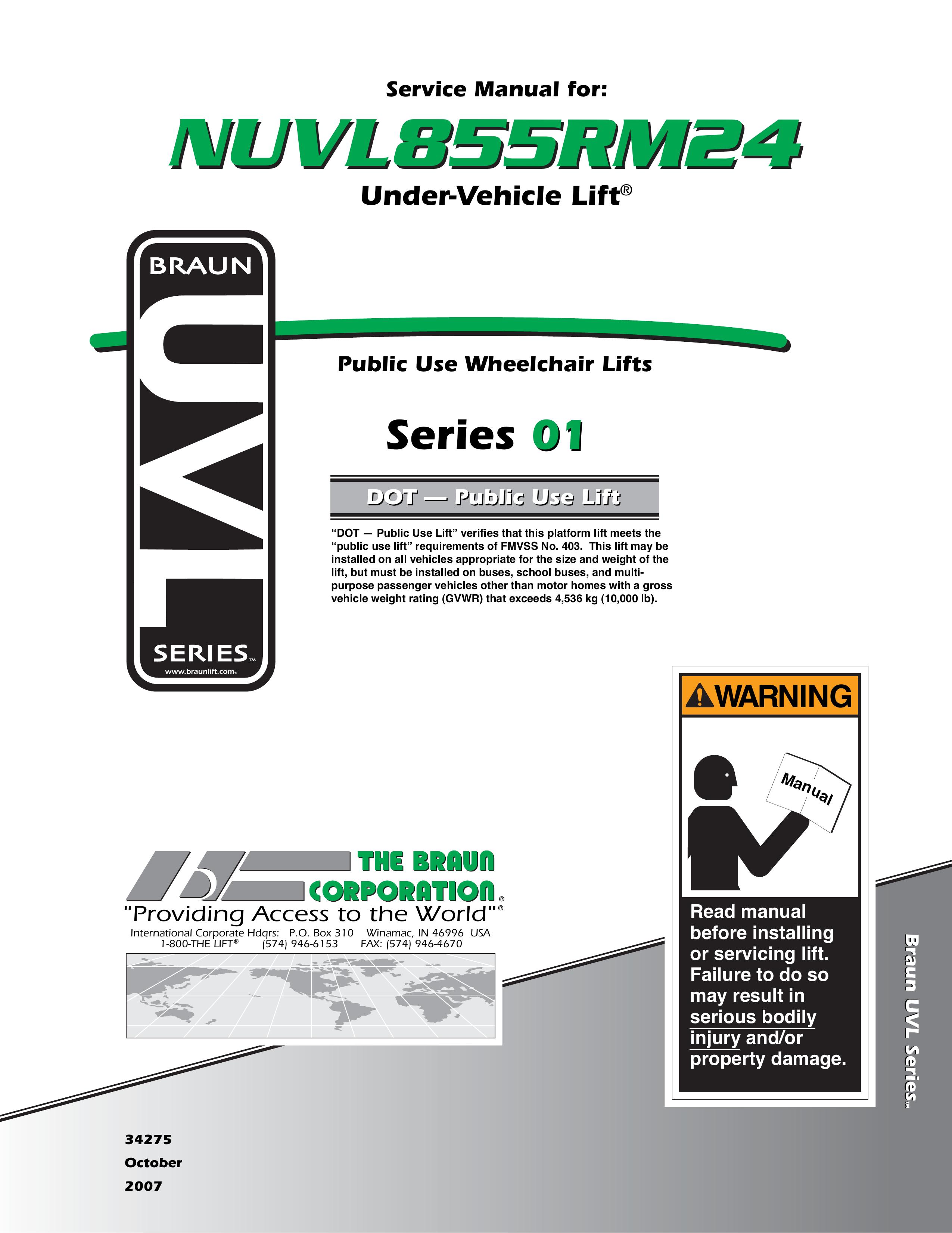 Braun NUVL855RM24 Mobility Aid User Manual