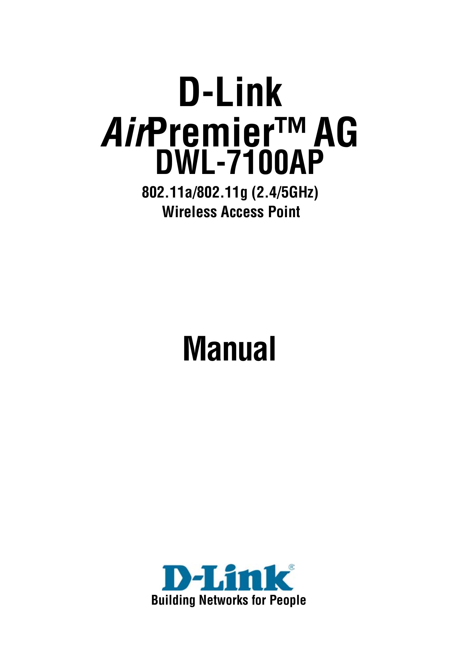 D-Link DWL-7100AP Mobility Aid User Manual