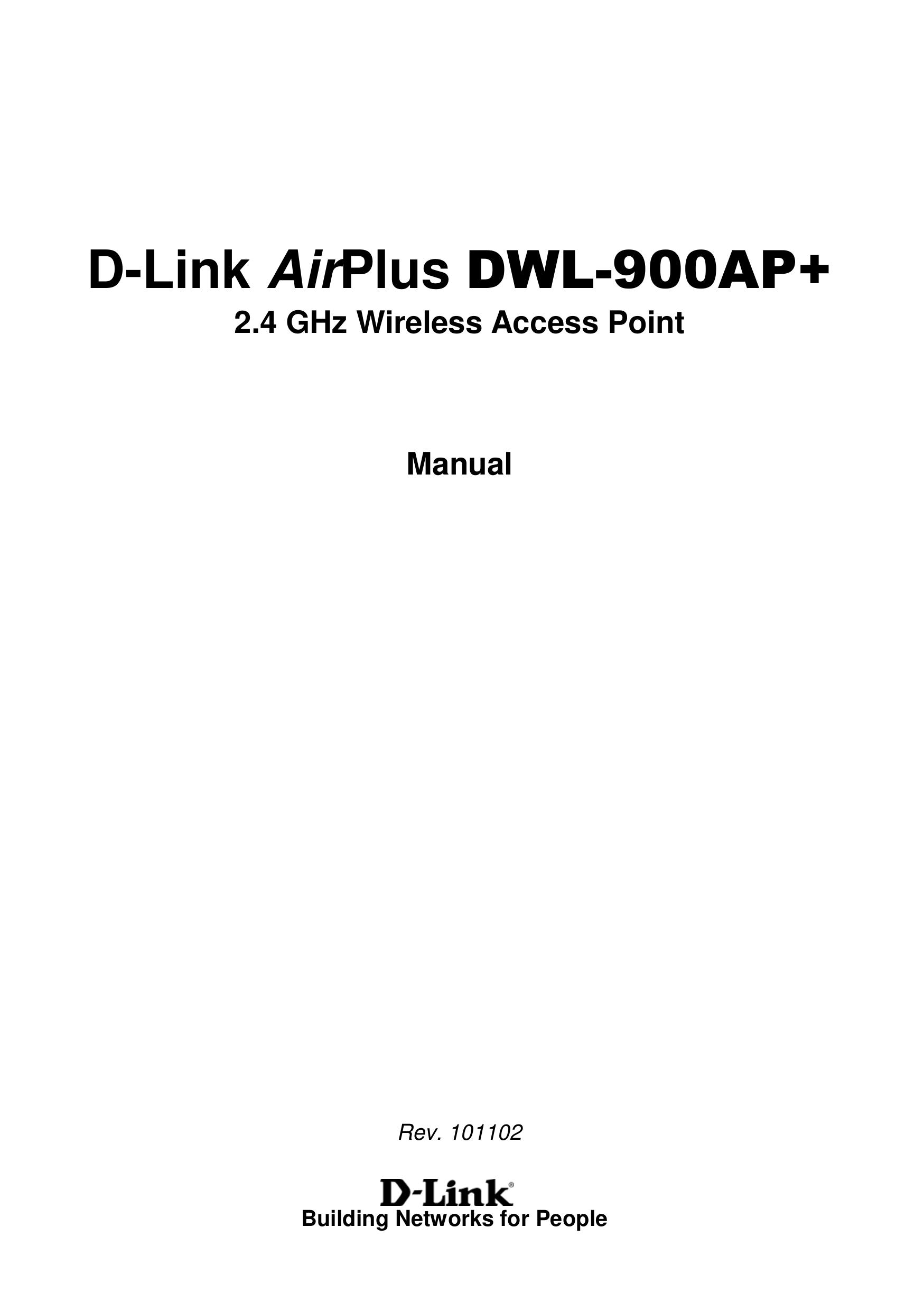 D-Link DWL-900AP+ Mobility Aid User Manual