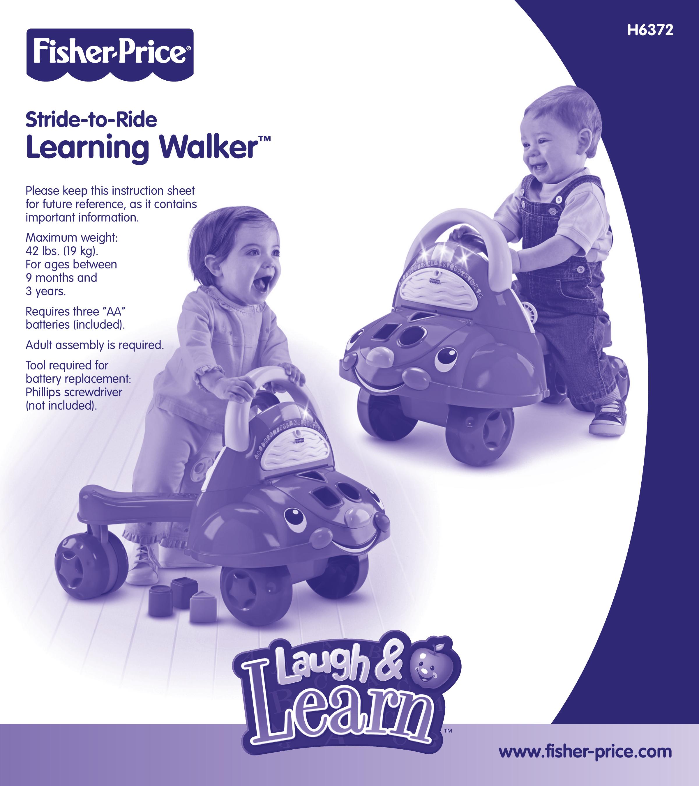 Fisher-Price H6372 Mobility Aid User Manual