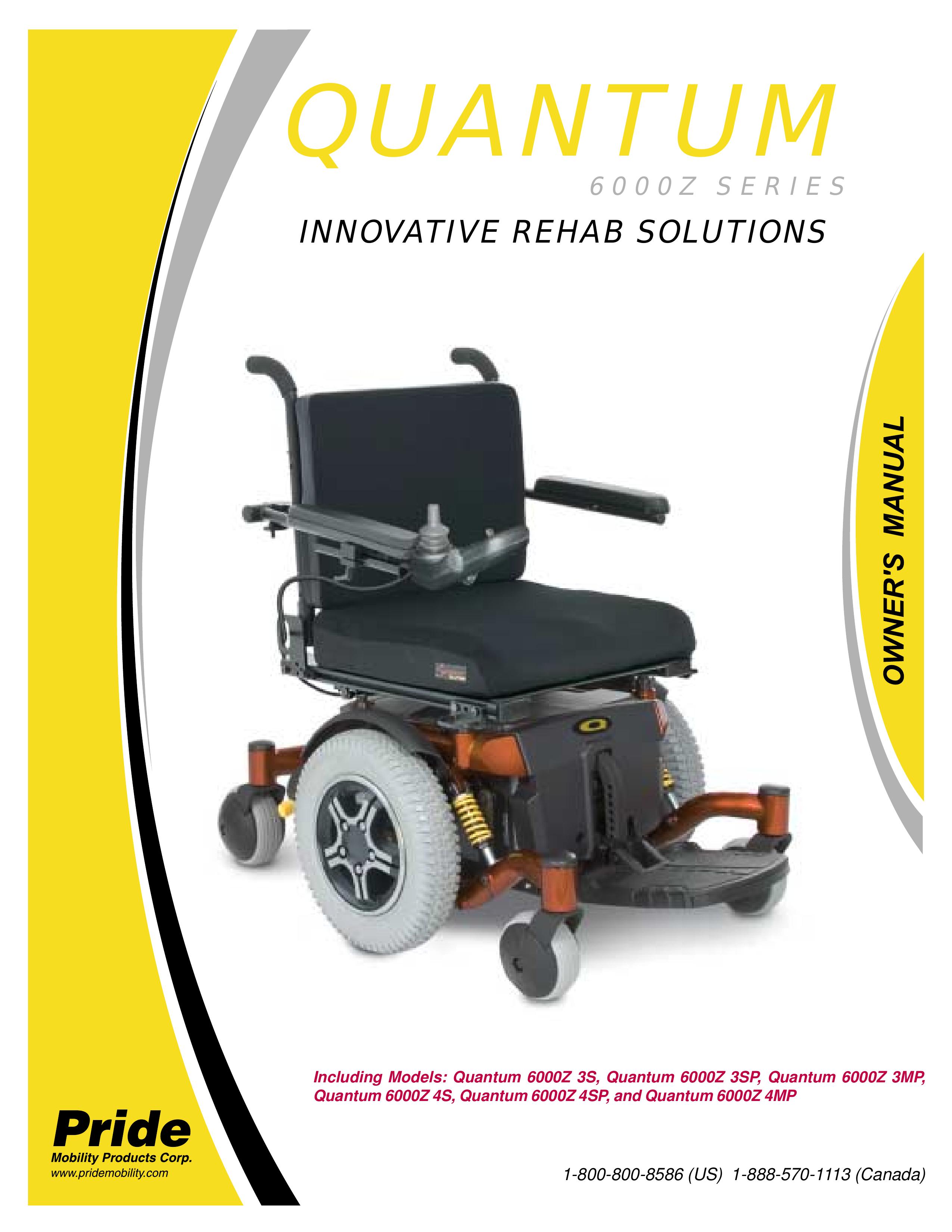 Pride Mobility 6000Z 3MP Mobility Aid User Manual