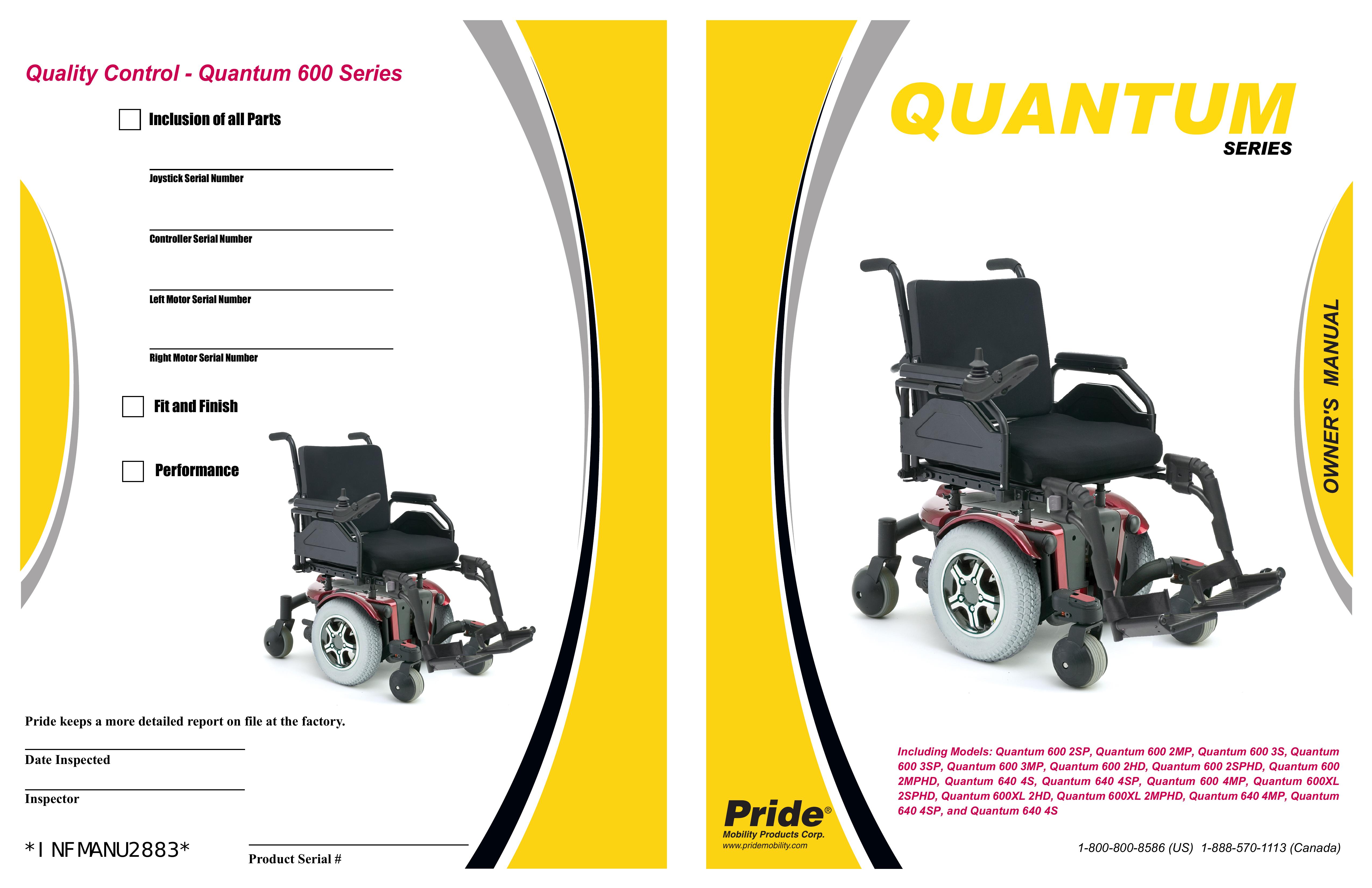 Pride Mobility and Quantum 640 4S Mobility Aid User Manual