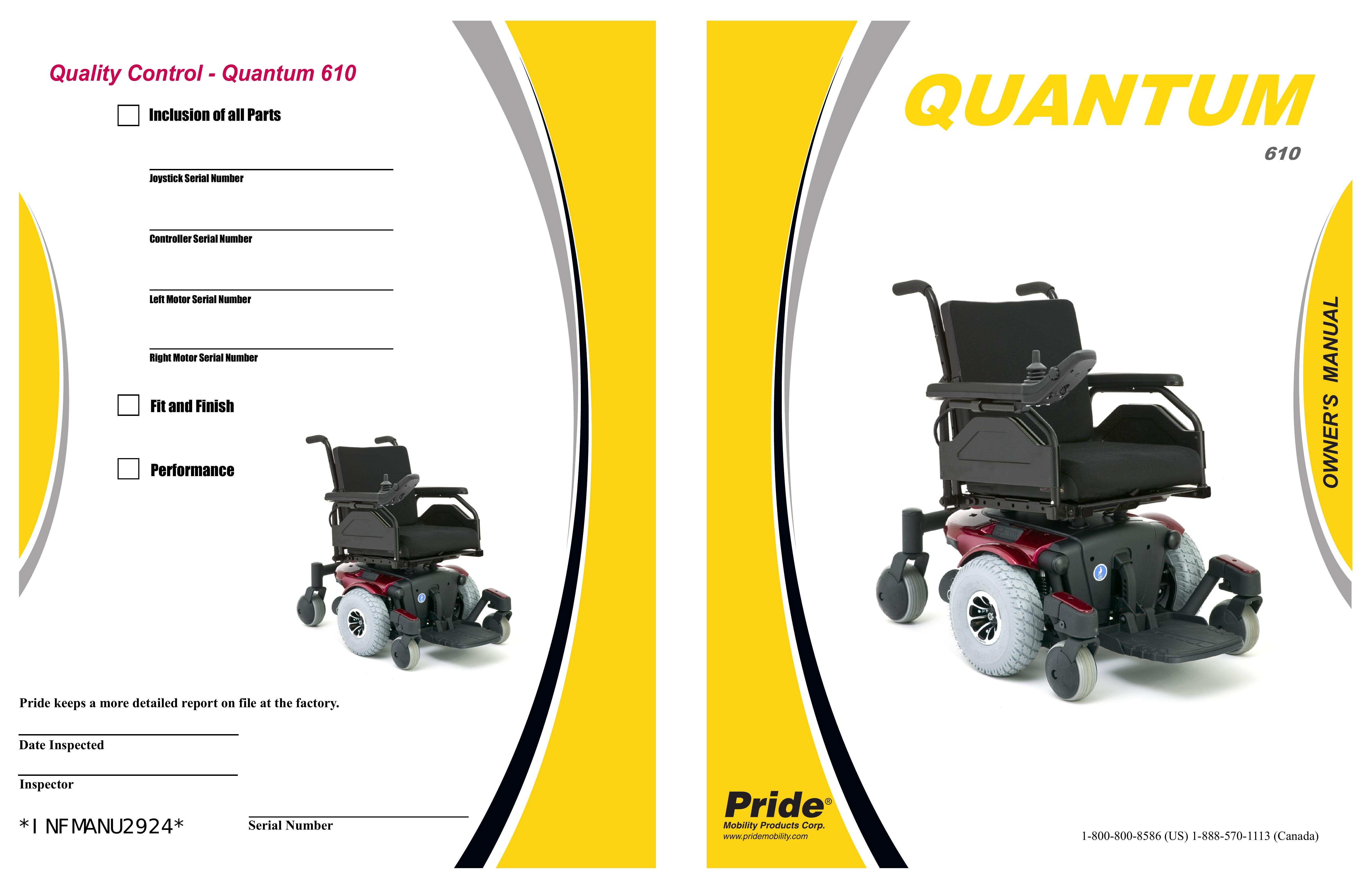 Quantum INFMANU2924 Mobility Aid User Manual