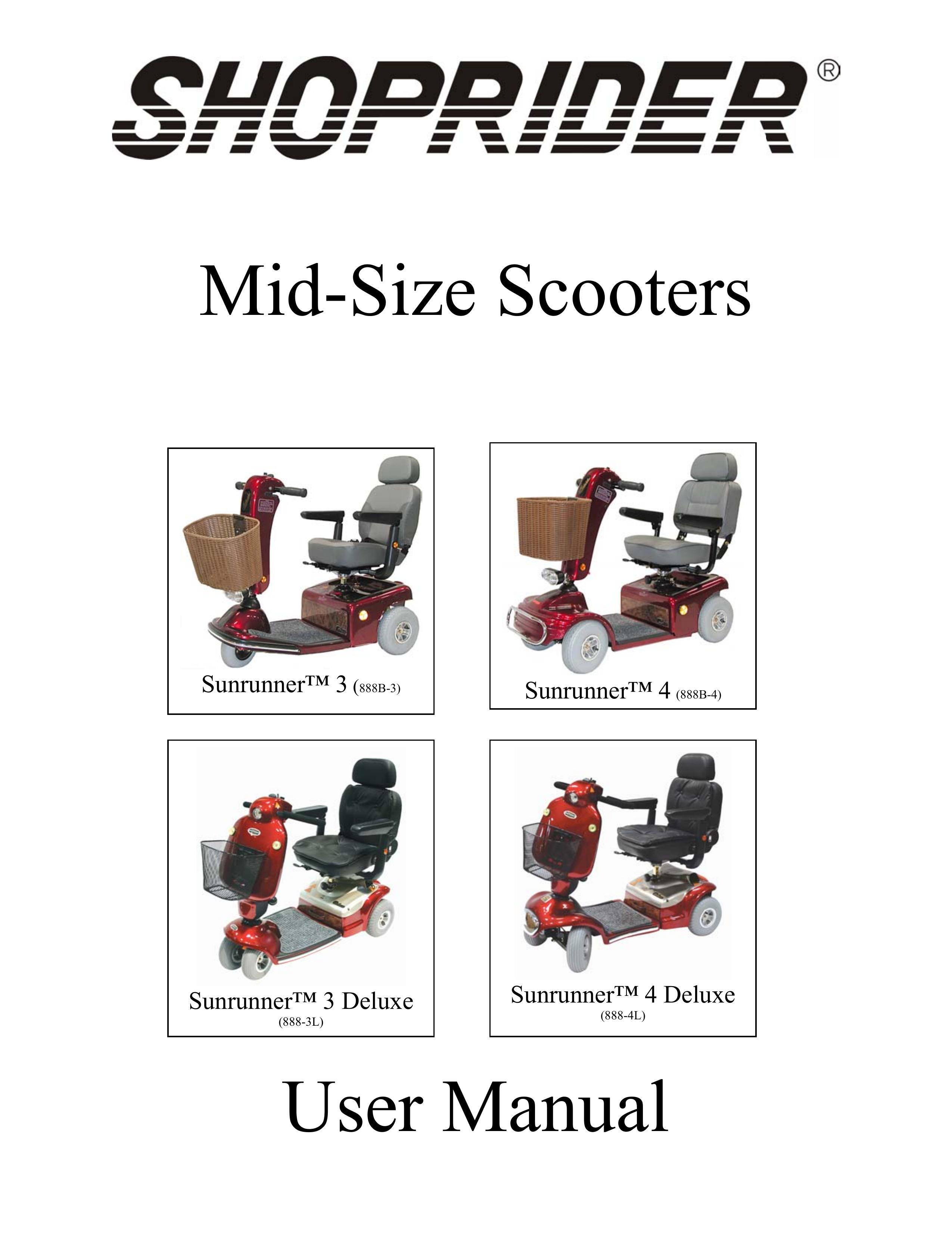 Shoprider (888-3L) Mobility Aid User Manual