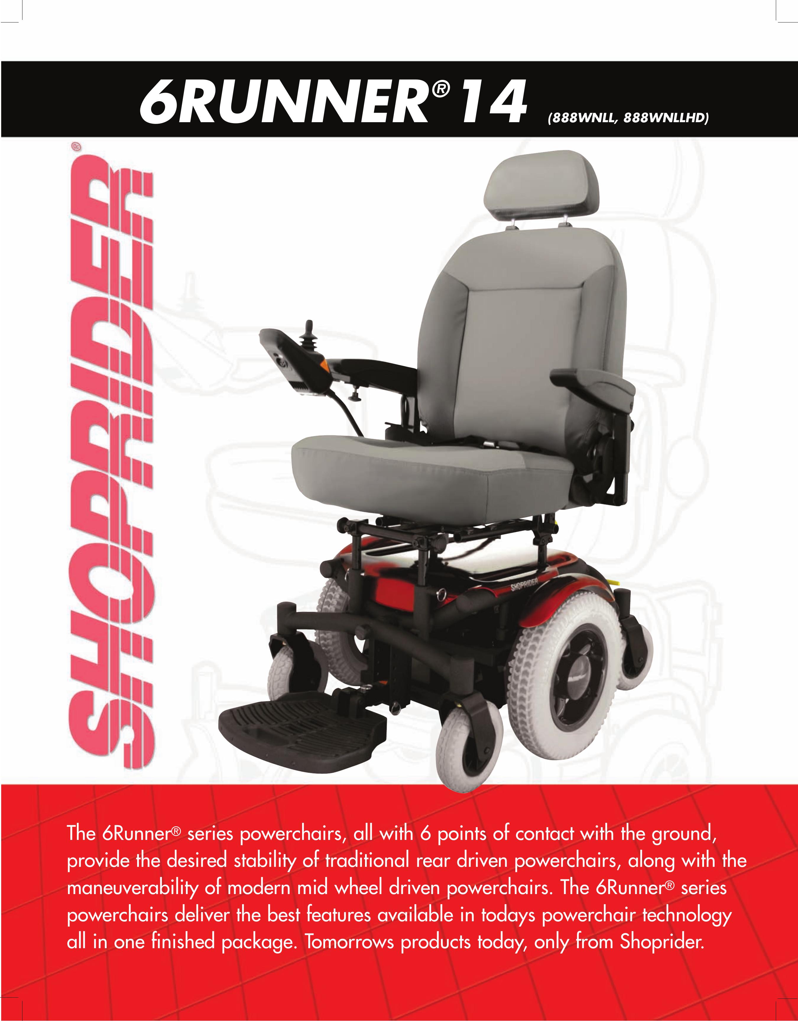 Shoprider 888WNLLHD Mobility Aid User Manual