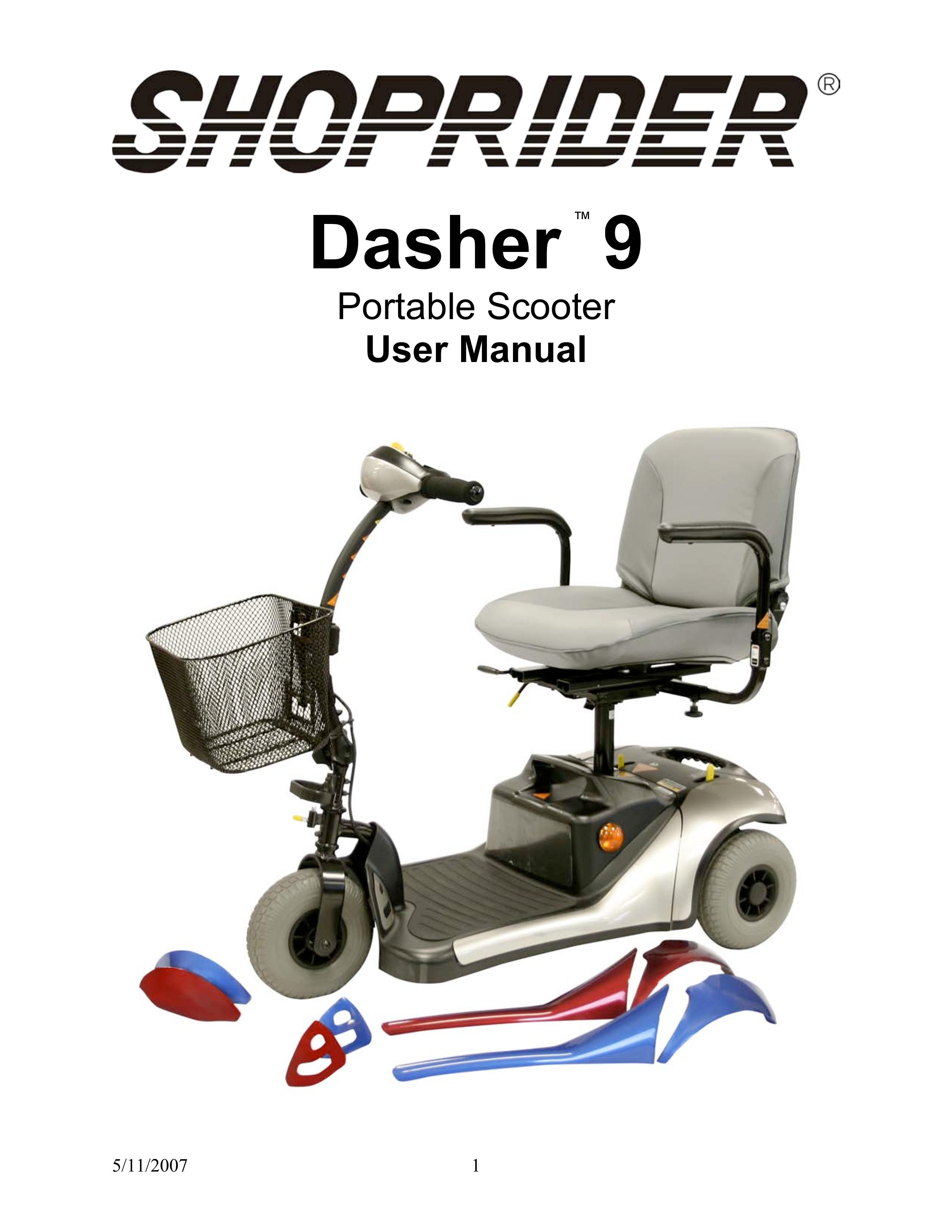 Shoprider Dasher 9 Mobility Aid User Manual