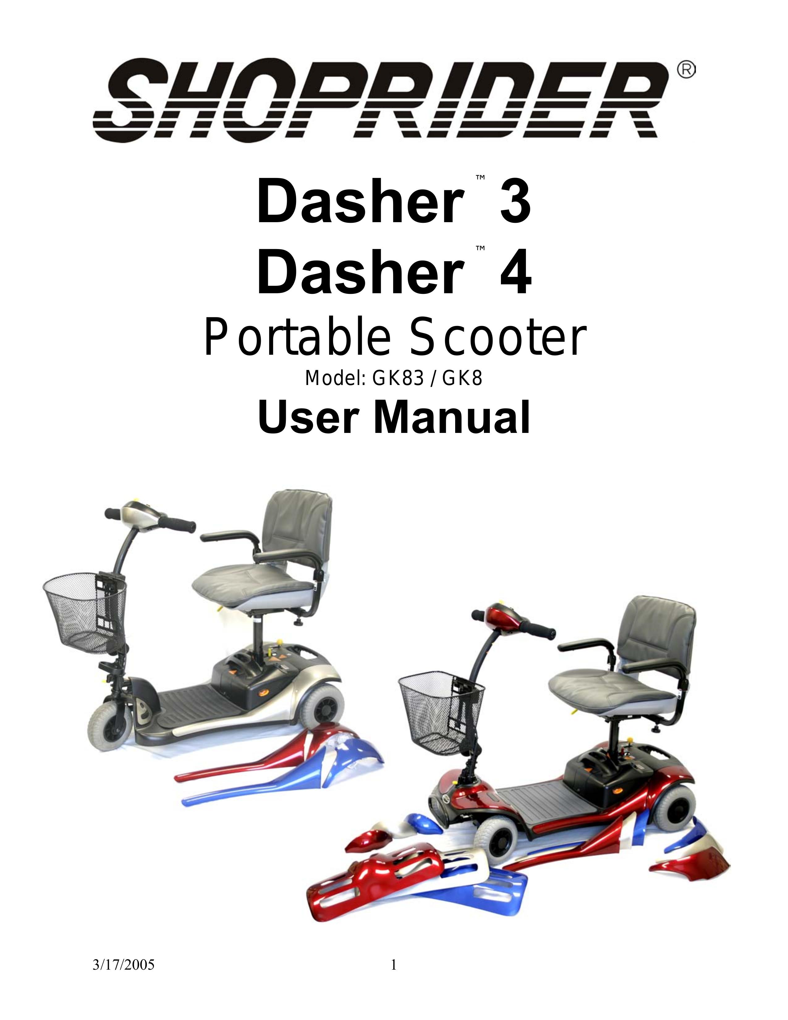 Shoprider GK8 Mobility Aid User Manual