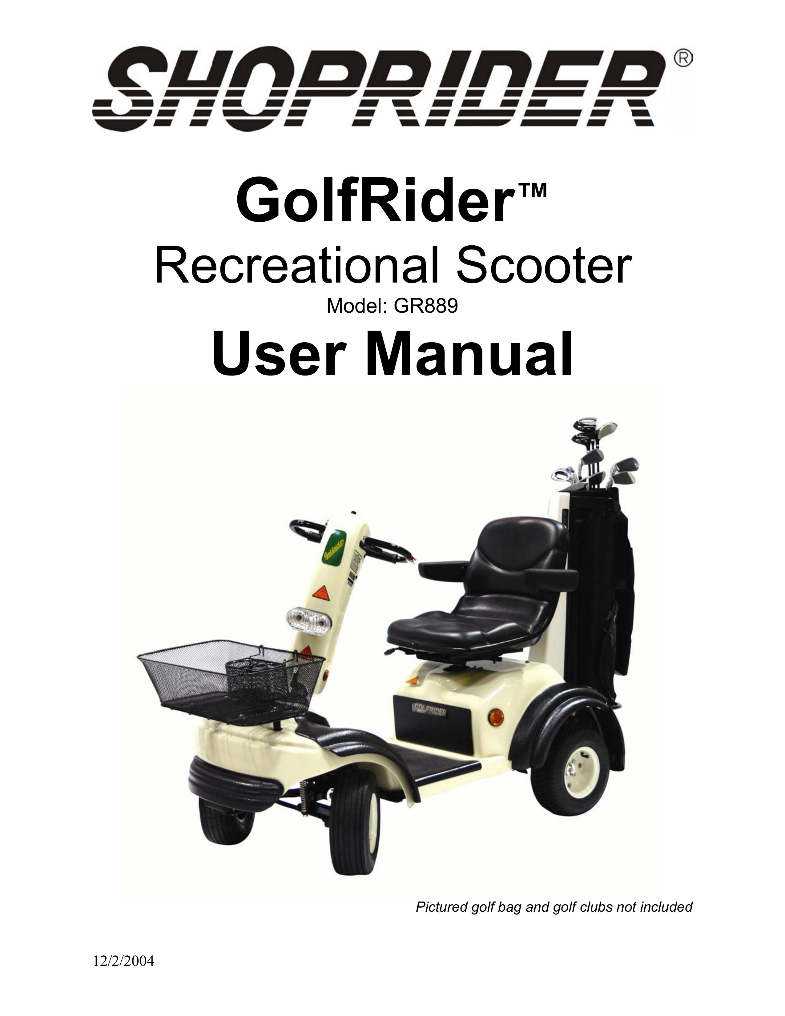 Shoprider GR889 Mobility Aid User Manual