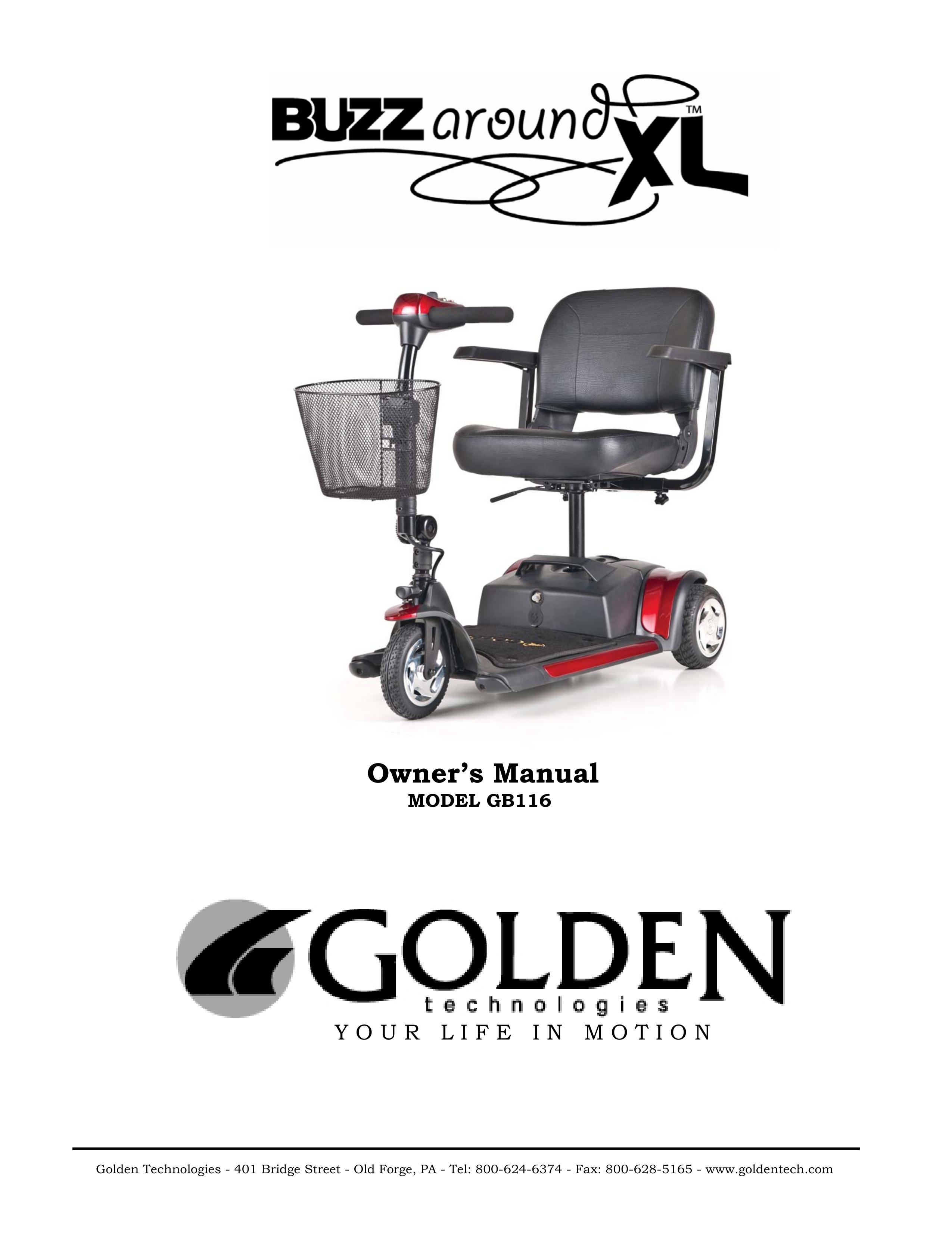 Golden Technologies GB116 Mobility Scooter User Manual