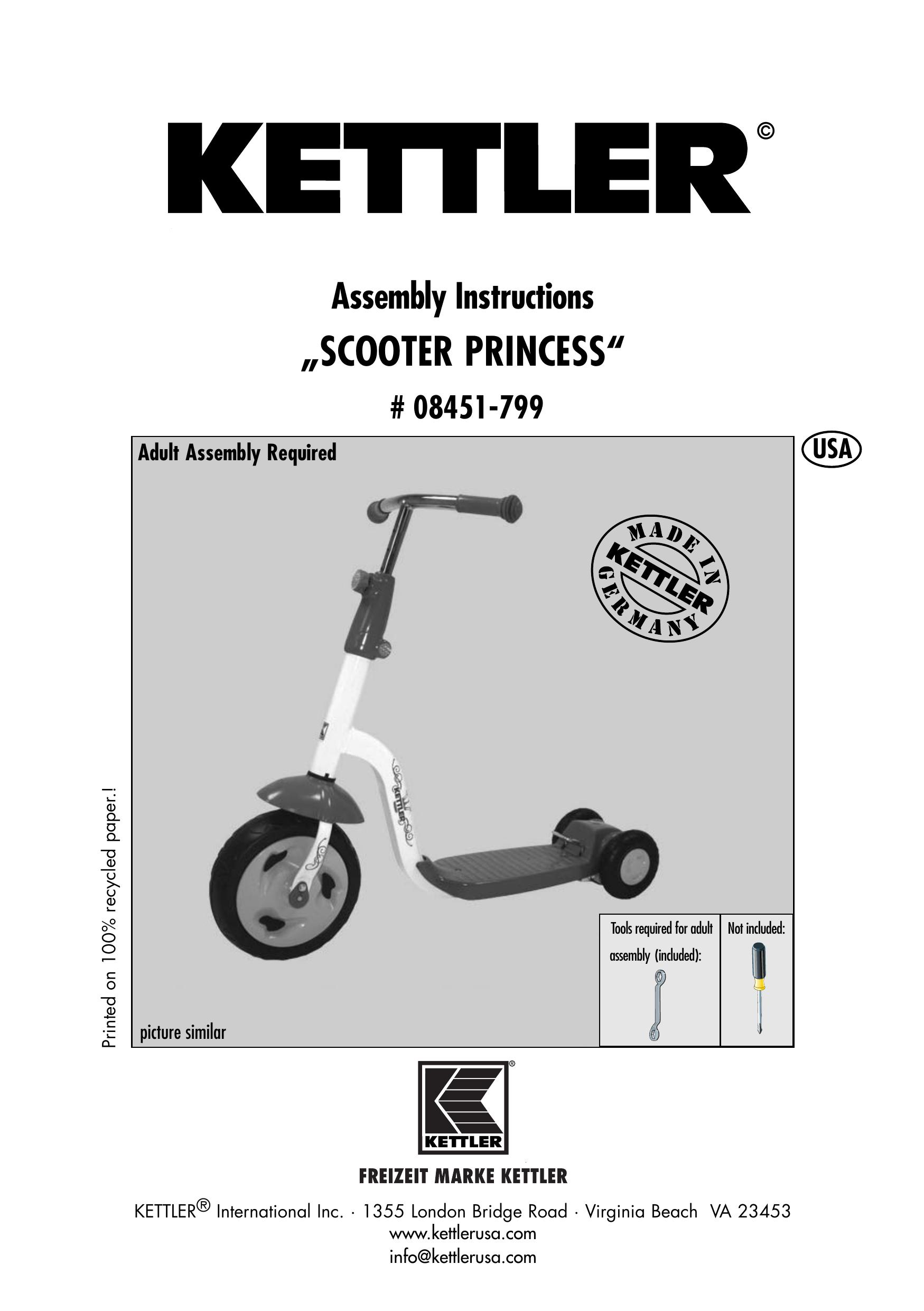 Kettler 08451-799 Mobility Scooter User Manual