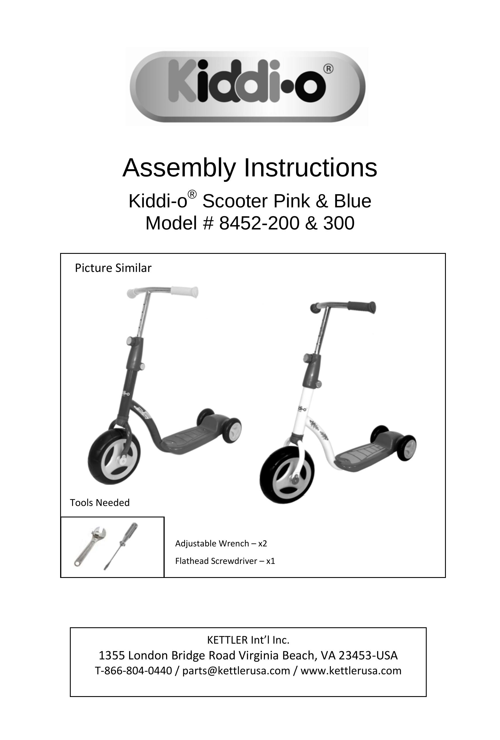 Kettler 8452-300 Mobility Scooter User Manual