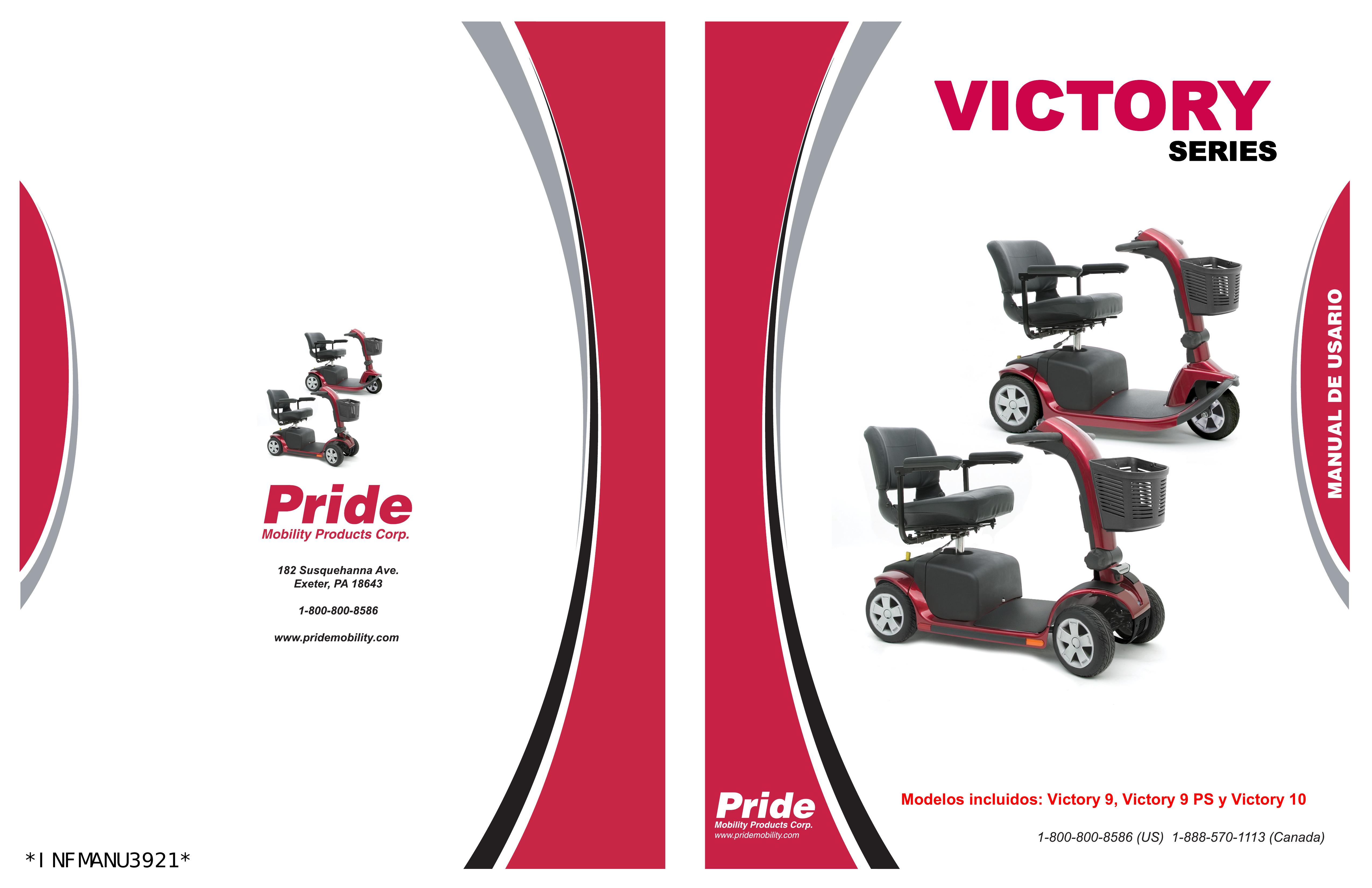 Pride Mobility SC610/SC710 Mobility Scooter User Manual