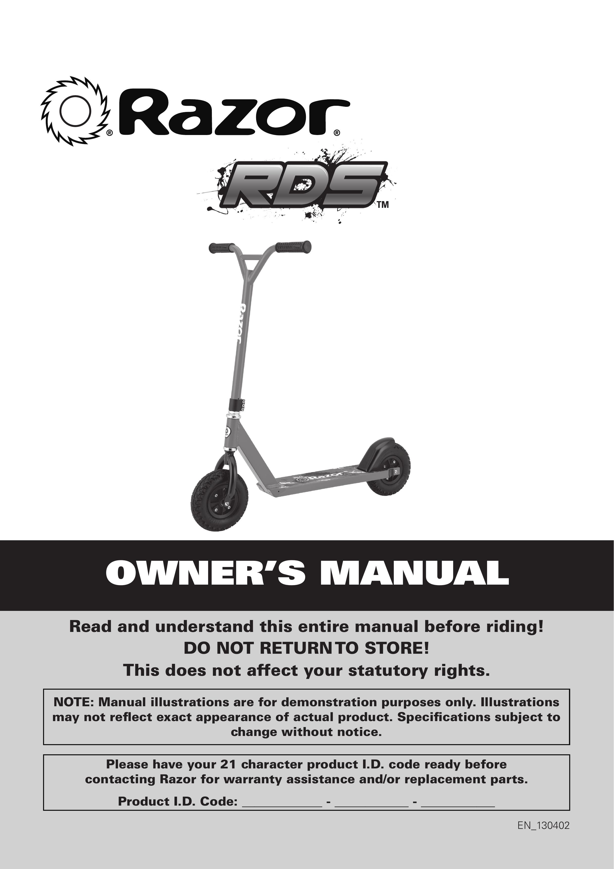 Razor EN_130402 Mobility Scooter User Manual