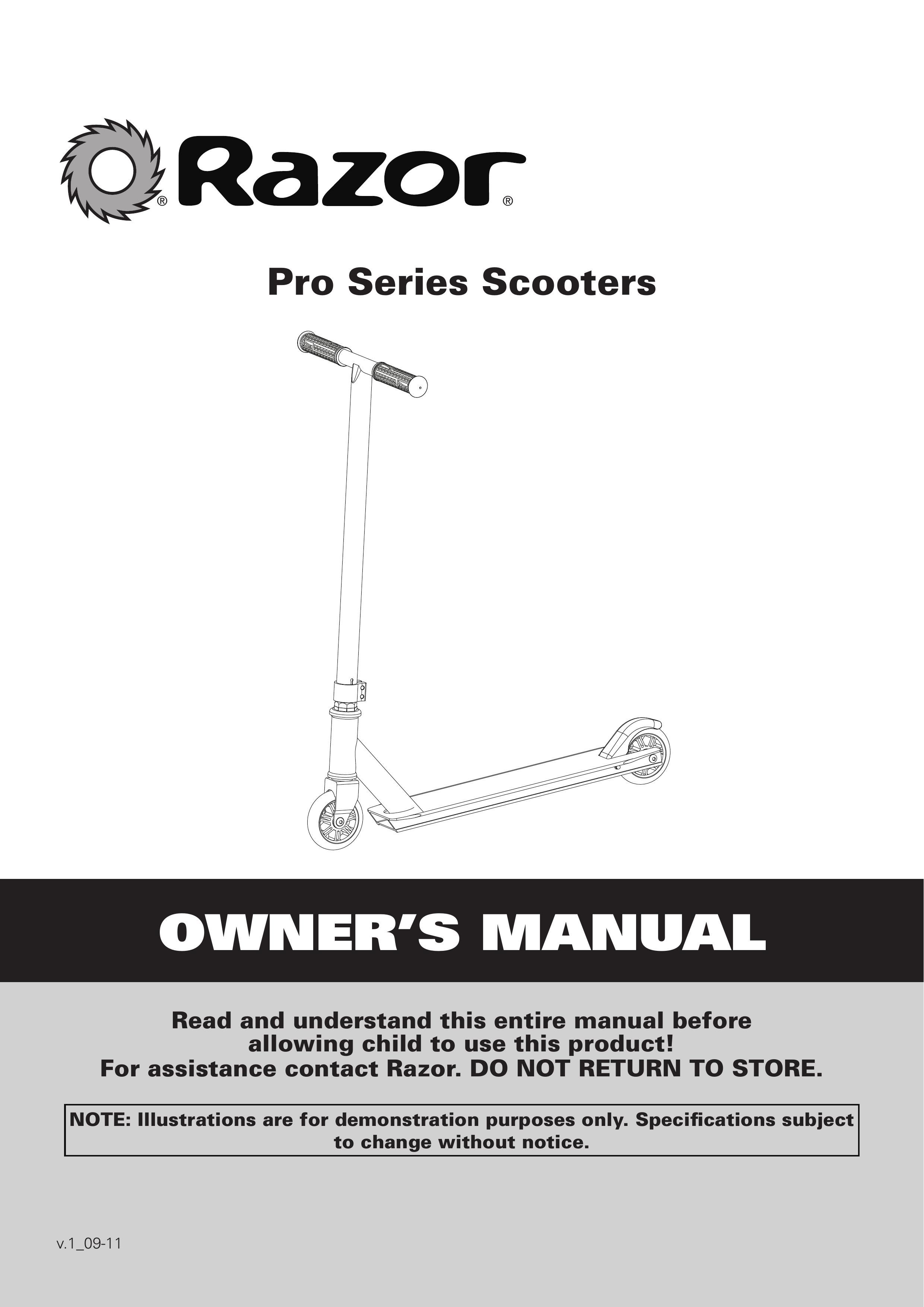Razor v.1_09-11 Mobility Scooter User Manual