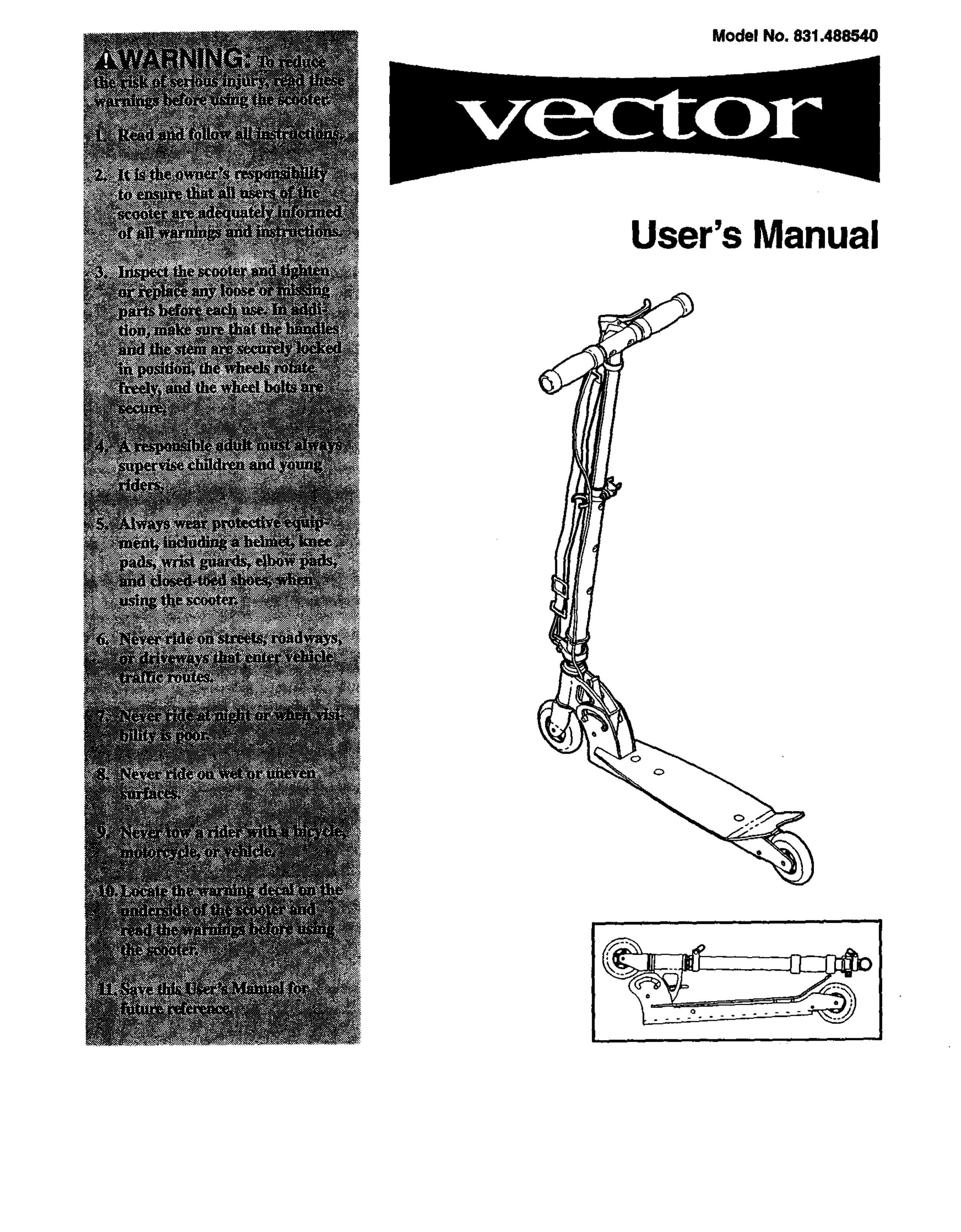 Vector 167662 R0700A Mobility Scooter User Manual