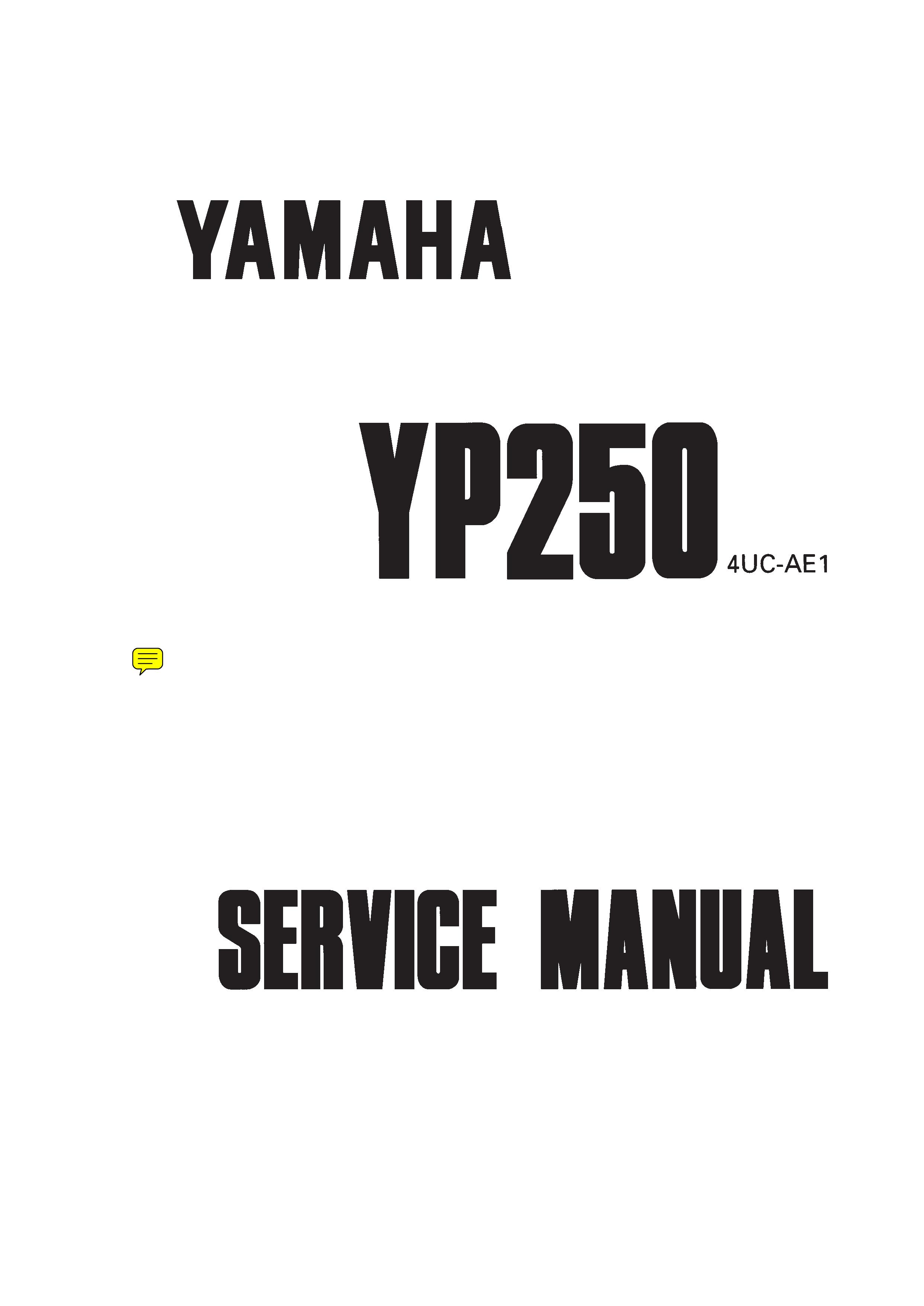 Yamaha YP250 Mobility Scooter User Manual