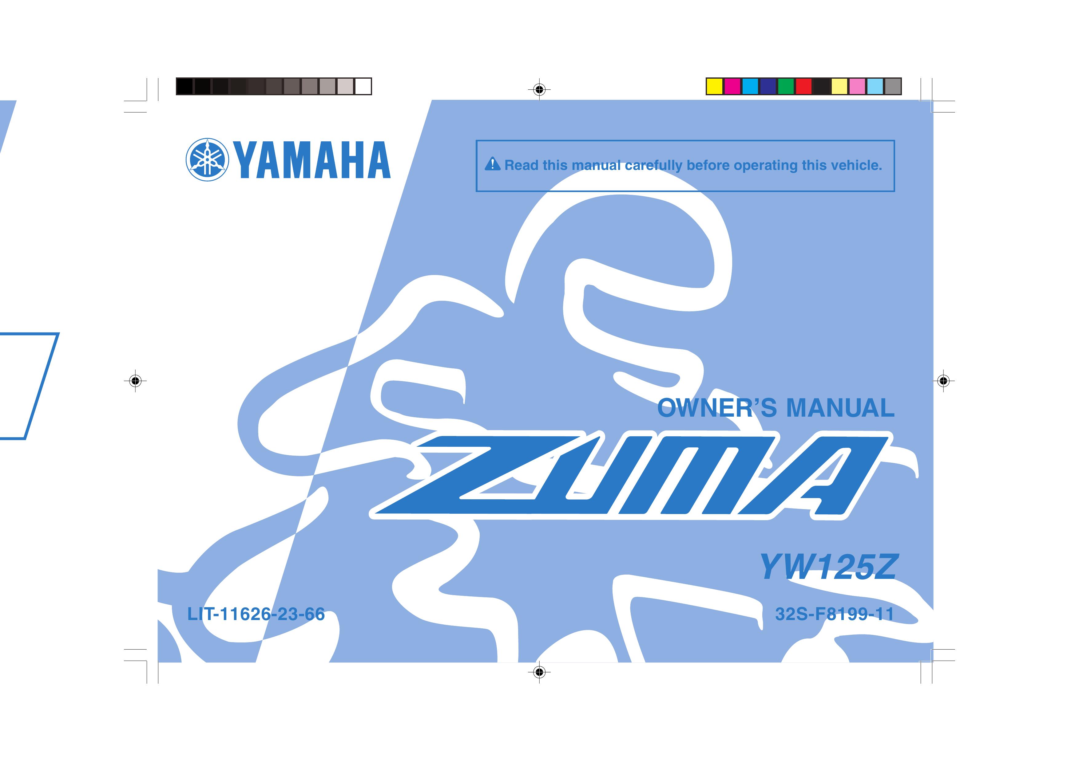 Yamaha YW125Z Mobility Scooter User Manual